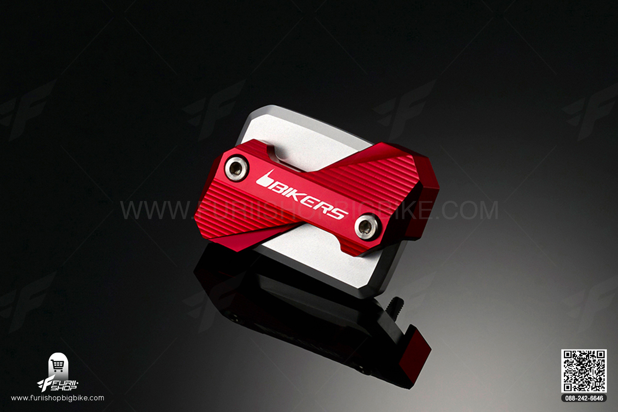 ฝาปิดน้ำมันเบรค สีแดง Front Brake Reservoir Cover Ducati MONSTER795-796