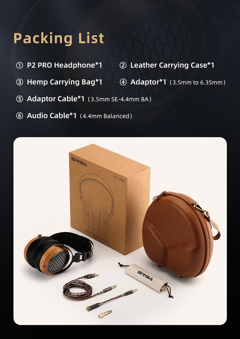 Sivga P2 Pro หูฟัง Headphone ไดรเวอร์ Planar ไม้แบบเปิดด้านหลัง ประกันศูนย์ไทย