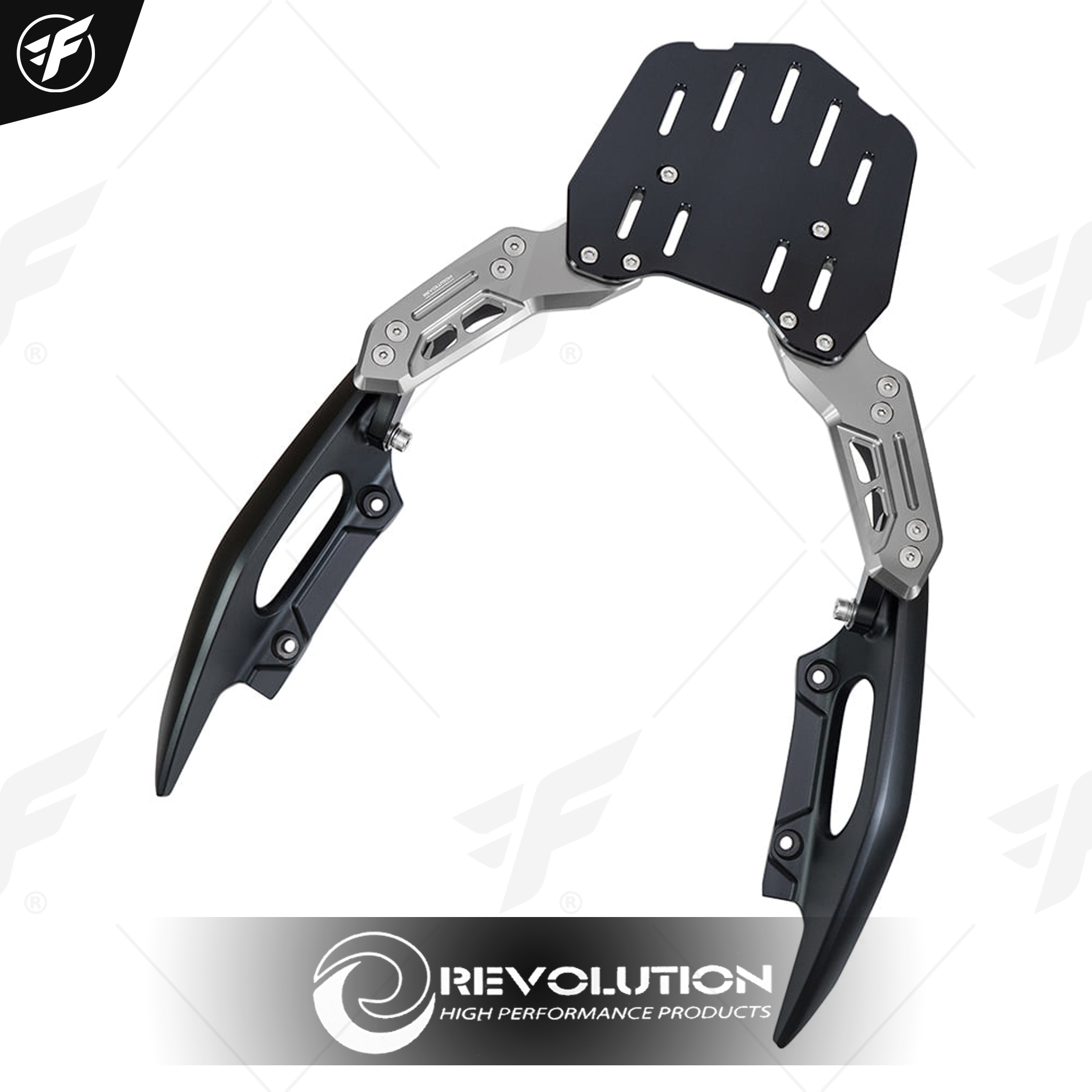 แผ่นรองกล่องท้ายเบาะอเนกประสงค์+พร้อมมือจับ REVOLUTION FORZA-350 เทา