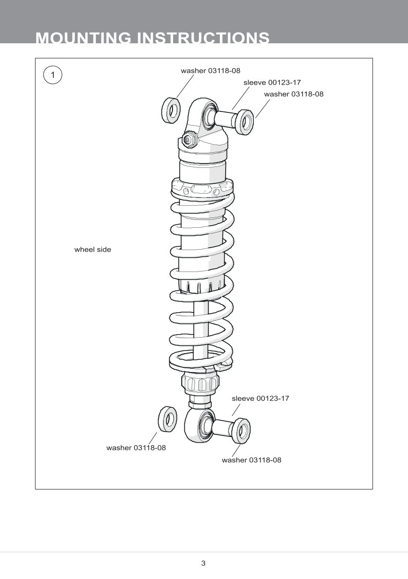โช๊คหลังแต่ง Ohlins HD762 For Harley-Davidson Dyna FXD ปี 1991-2017