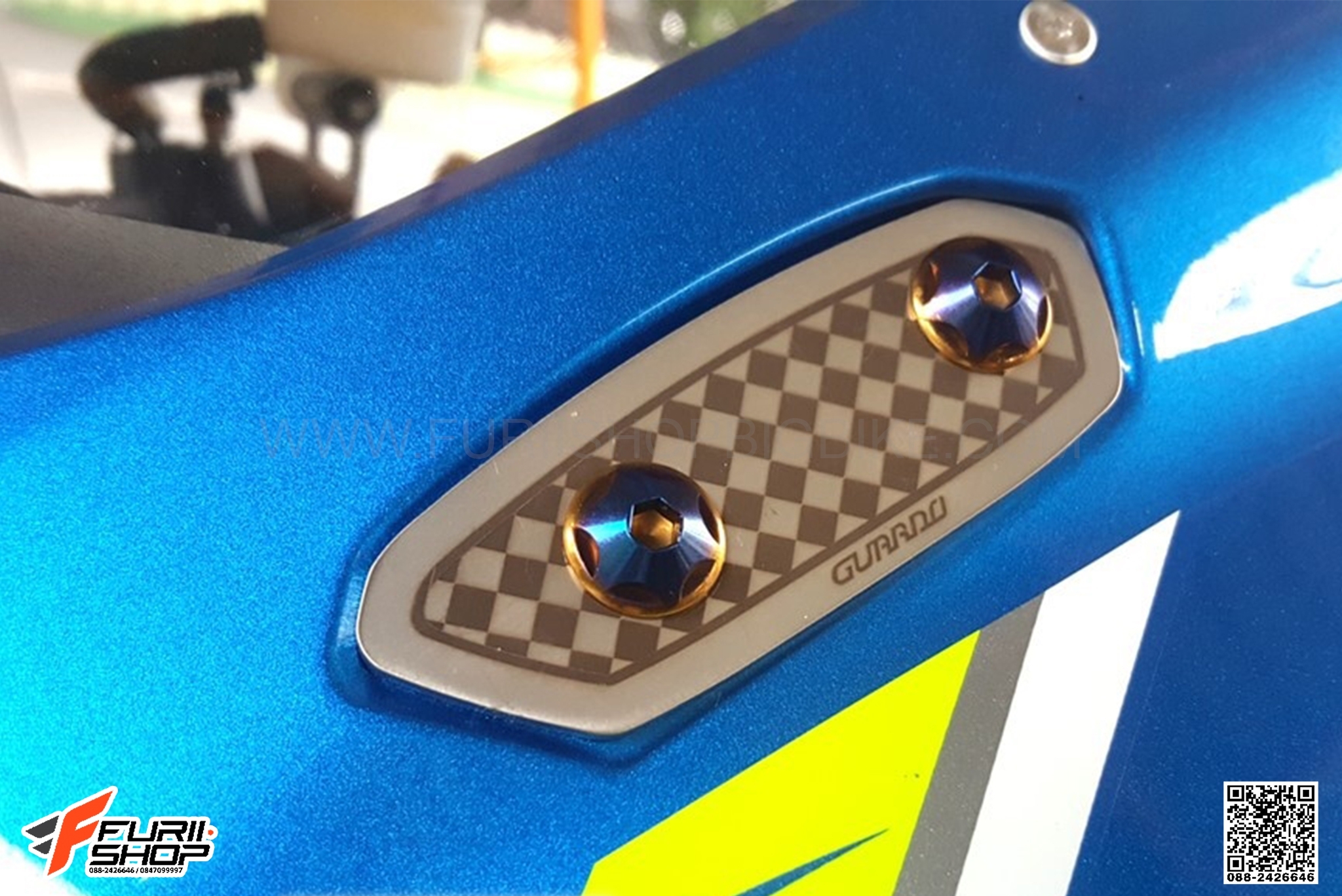 อุดกระจก GUARDO สีเงิน FOR SUZUKI GSX-R1000