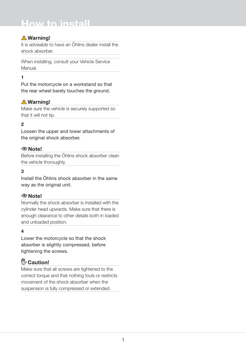 โช๊คหลังแต่ง Ohlins HD022 For Harley-Davidson FL Touring (Road King, Street Glide, Electra Glide etc) ปี 1990-2022