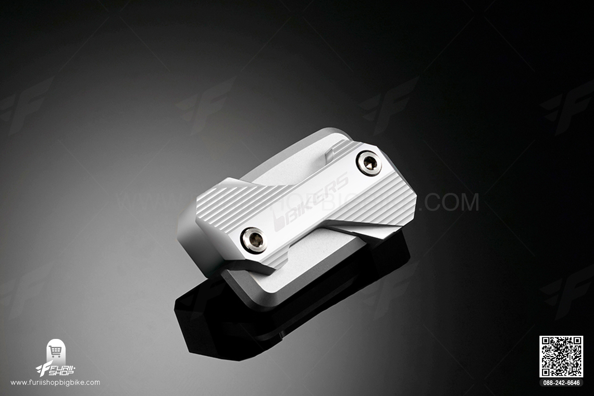 ฝาปิดน้ำมันครัช สีเงิน Clutch Reservoir Cover Ducati MONSTER795-796