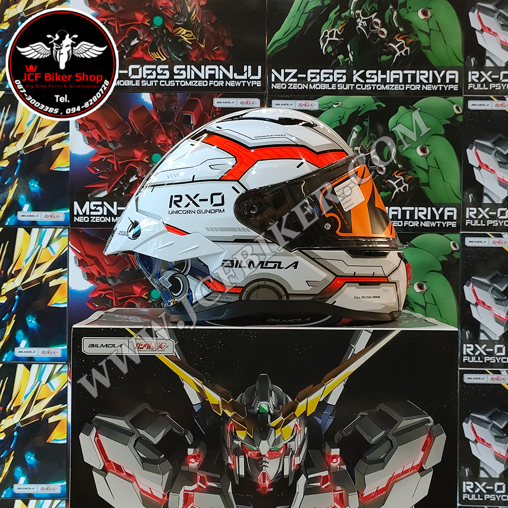 หมวกกันน็อคเต็มใบ Bilmola Mobile Suit Gundam Unicorn Gundam 45th : Gundam Unicorn RX-0