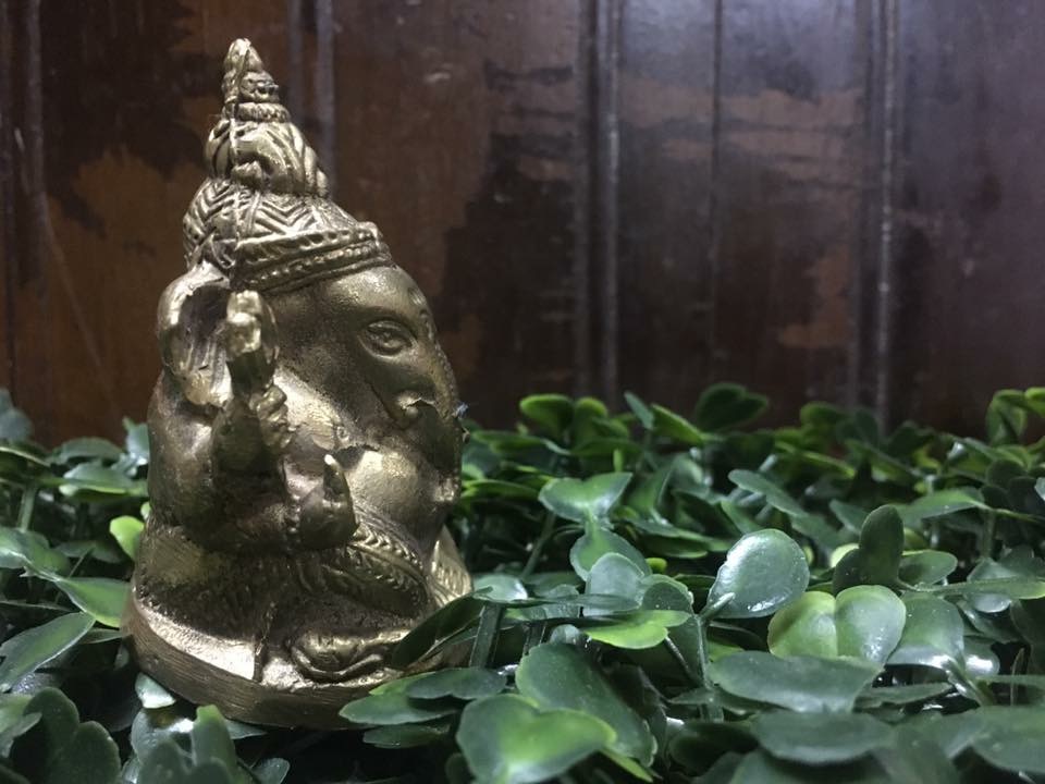 พระพิฆเนศ องค์เล็ก ทองเหลือง สี่กร