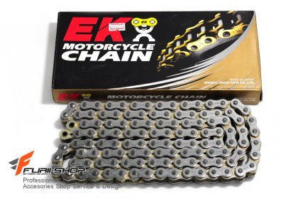 โซ่ EK CHAIN 525 X-RING สีเดิม