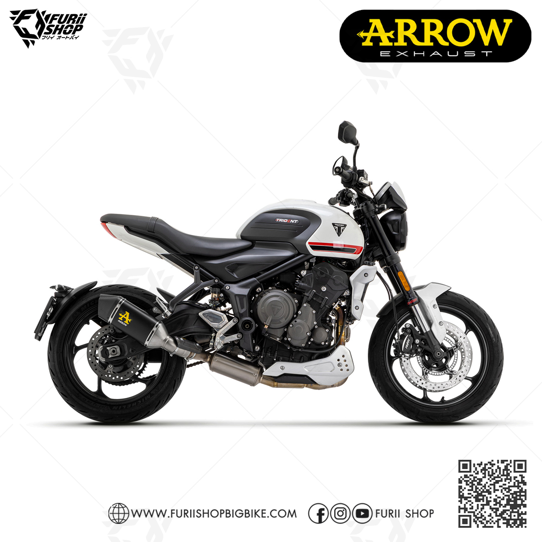 ท่อมอเตอร์ไซค์ Arrow Carbon : for Triumph Trident 660 2021-2023
