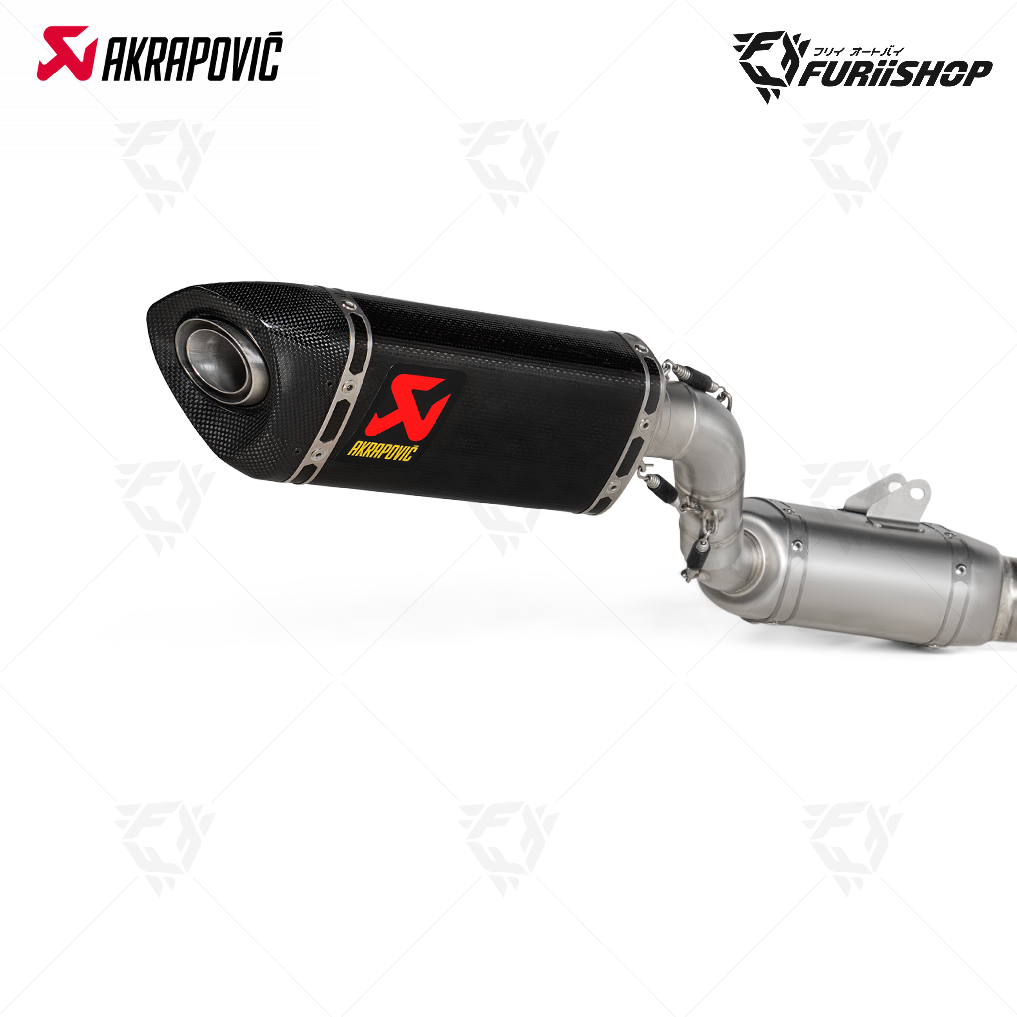 ท่อแต่ง Akrapovic Slip on - Carbon Homologated : for Kawasaki ZX25R