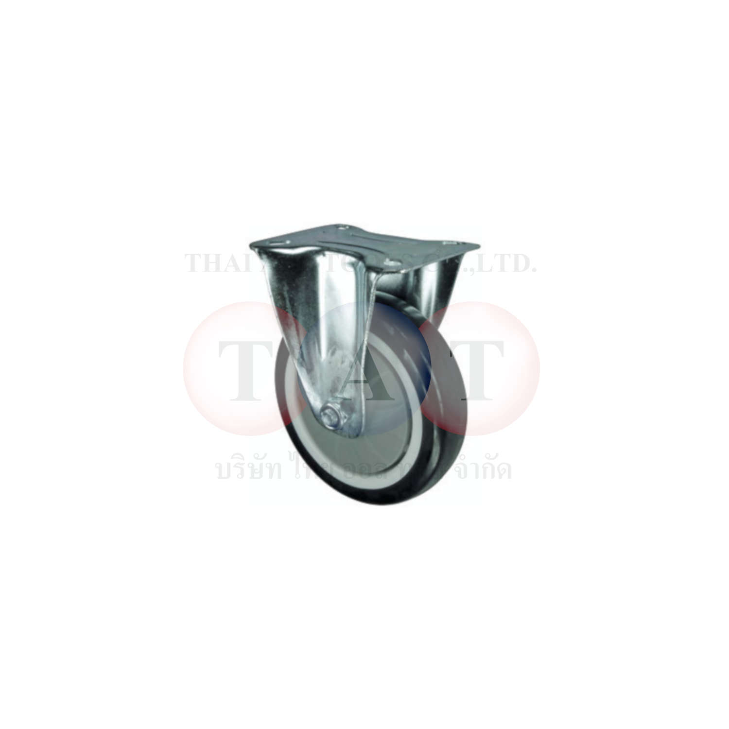 Atlas Workholders.FIXED PLATE 100mm POLYURETHANE TYRE