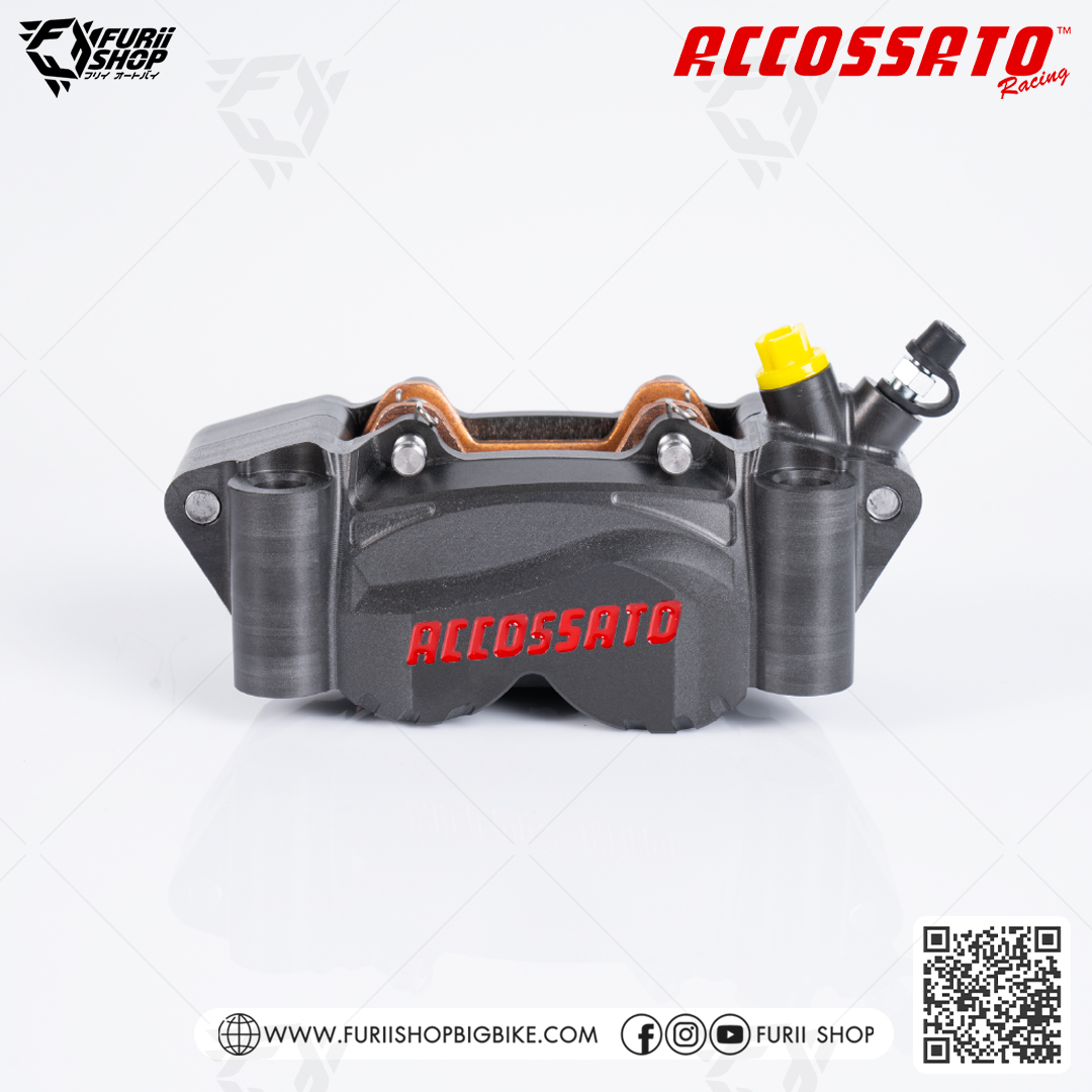 ปั้มล่าง Accossato Radial Brake 4P Caliper Billet CNC