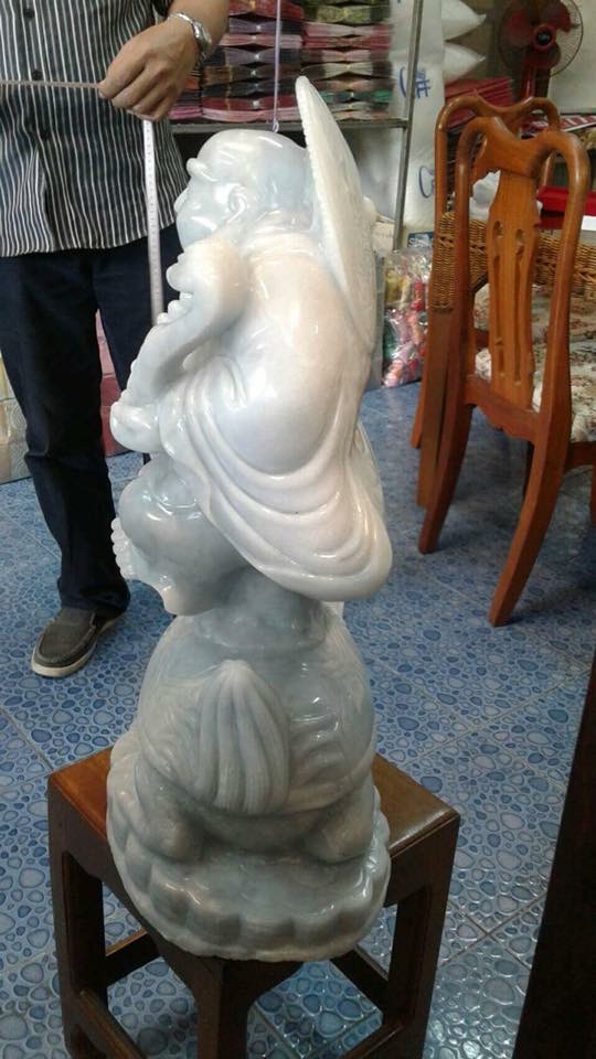 พระสังกัจจายน์ หยกขาวแท้