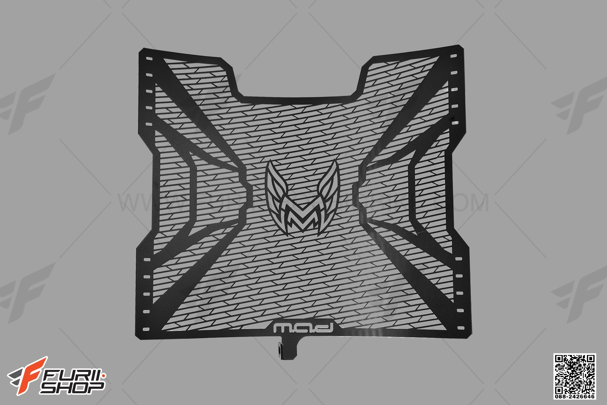 การ์ดหม้อน้ำ Radiator Guard M.A.D Black FOR KAWASAKI ZX-6R 2019