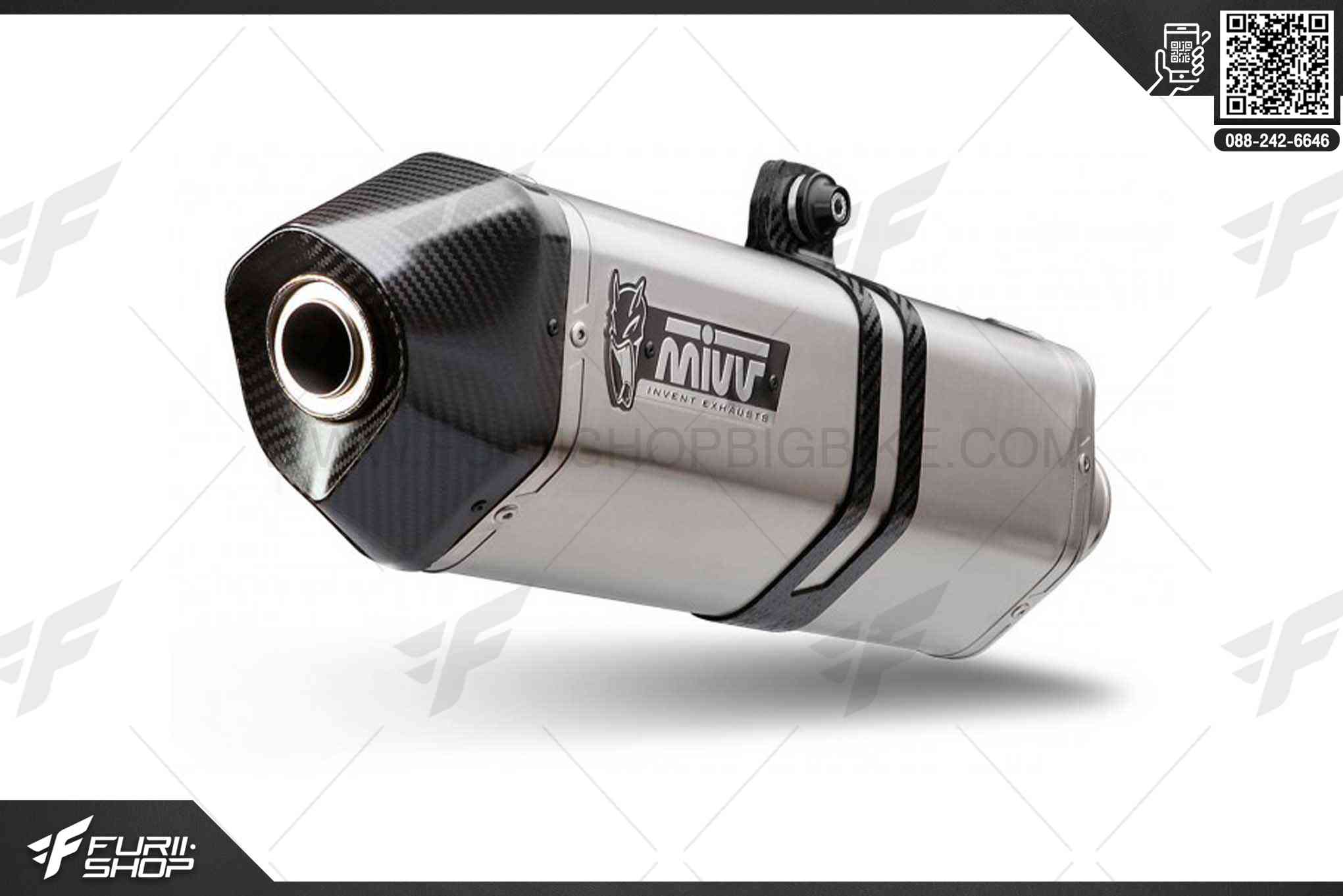 ท่อมอเตอร์ไซค์ MIVV FOR BMW R1250GS EDGE STEEIL CARBON CAP ท่อแต่ง ท่อสูตร ท่อบิ๊กไบค์ ท่อBigbike ท่อไอเสีย