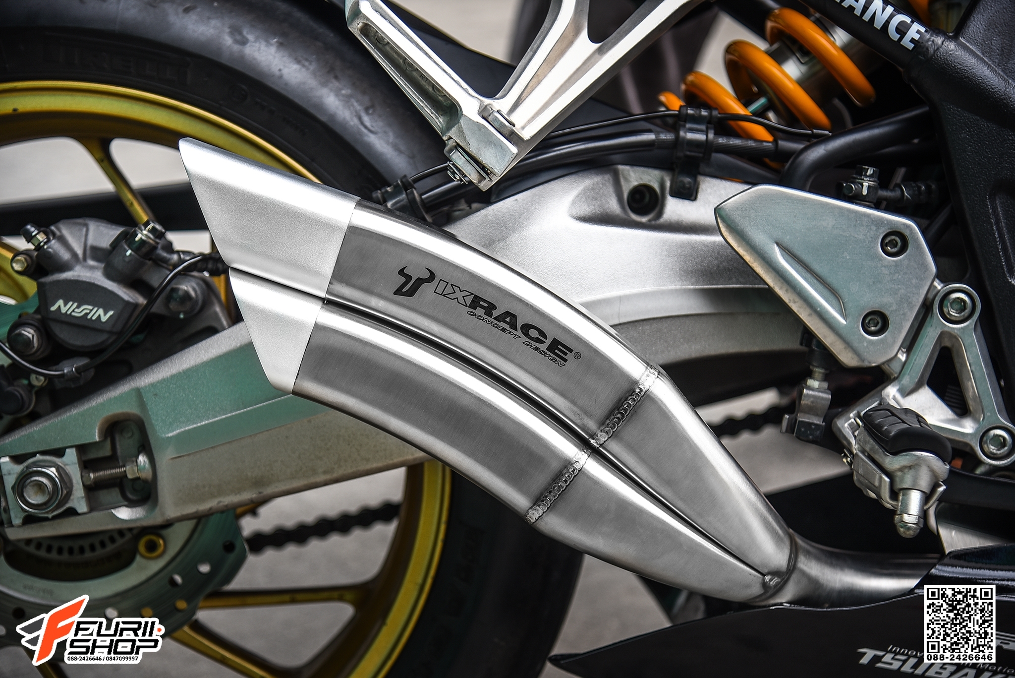 ท่อมอเตอร์ไซค์ IXRACE Z7 INOX SLIP-ON FOR HONDA CB650R/CBR650R ท่อแต่ง ท่อสูตร ท่อบิ๊กไบค์ ท่อBigbike ท่อไอเสีย