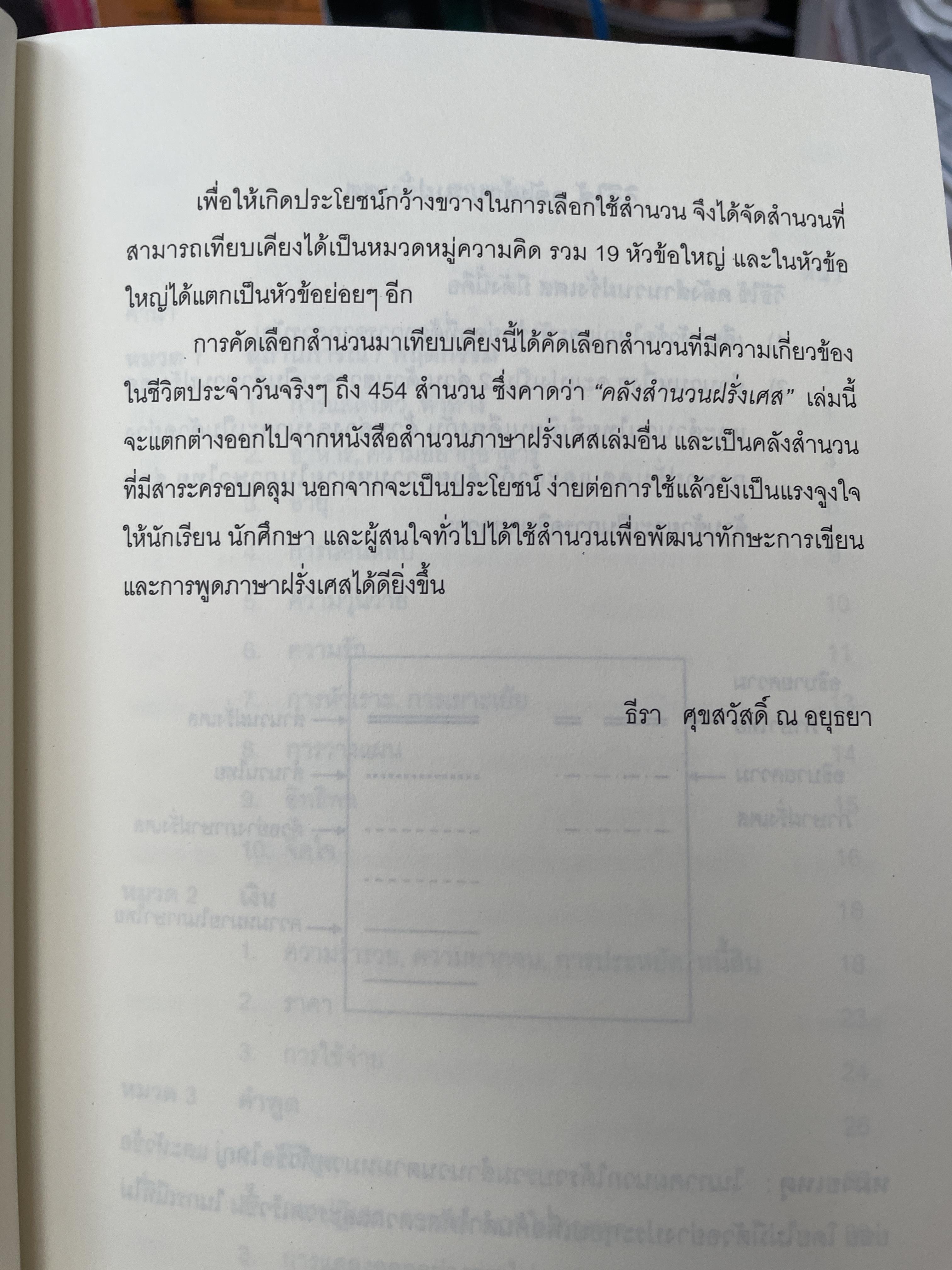 คลังสำนวนฝรั่งเศส ผู้เขียน รศ.ดร.ธีรา ศุขสวัสดิ์ ณ อยุธยา 1,500 กรัม