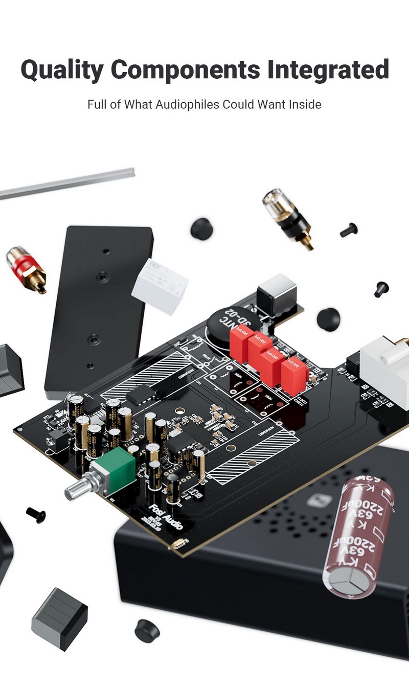 Fosi Audio V3 Power Amplifier ClassD ชิป TPA3255 อัพเกรด Op-Amp ได้ ประกันศูนย์ไทย