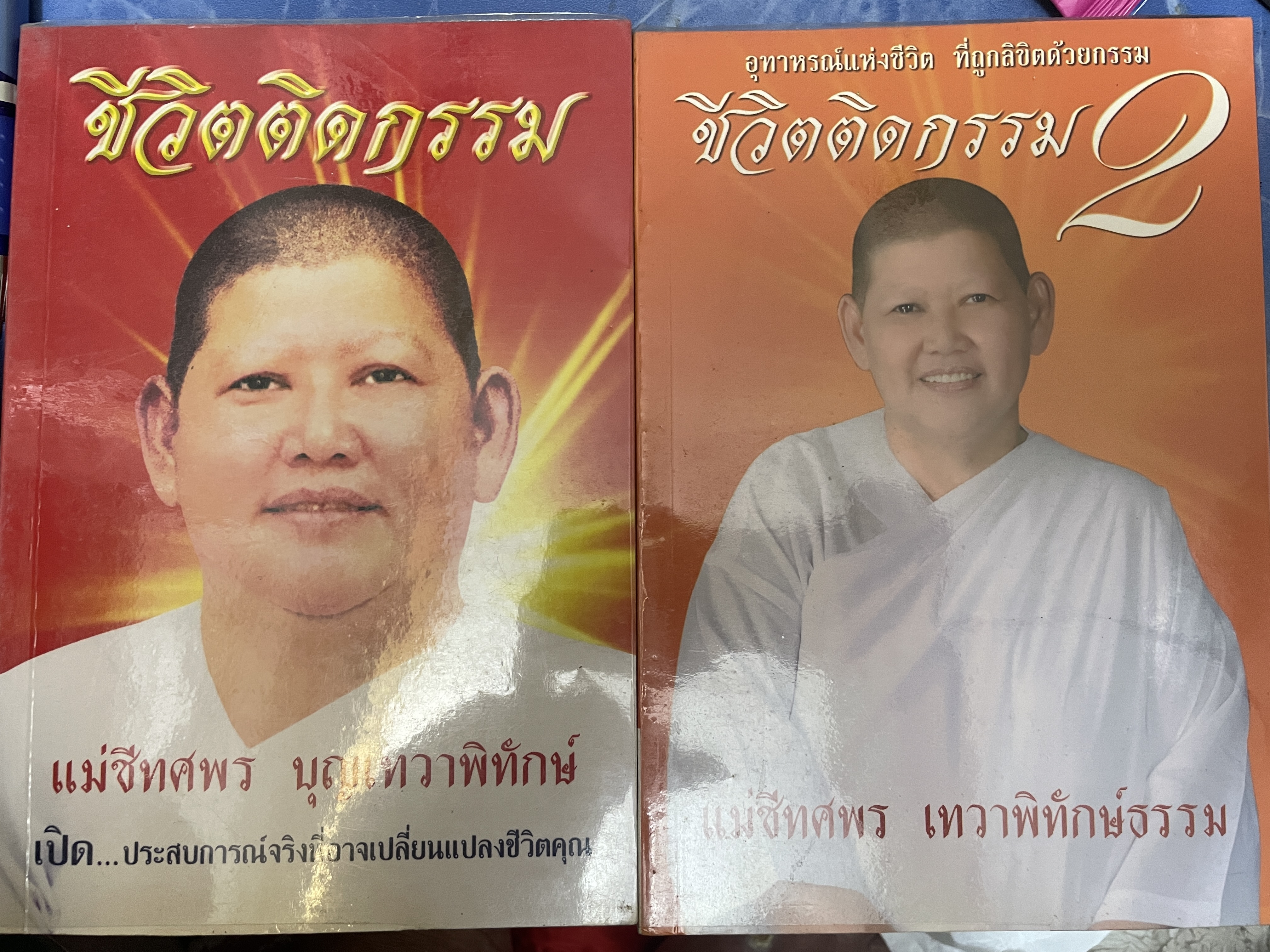 ชืวิตติดกรรม เล่ม 1-2 รวม 2 เล่ม แม่ชีทศพร บุญเทวาพิทักษ์ เปิดประสบการณ์จริงที่อาจเปลี่ยนแปลงชีวิตคุณ 3 กก.