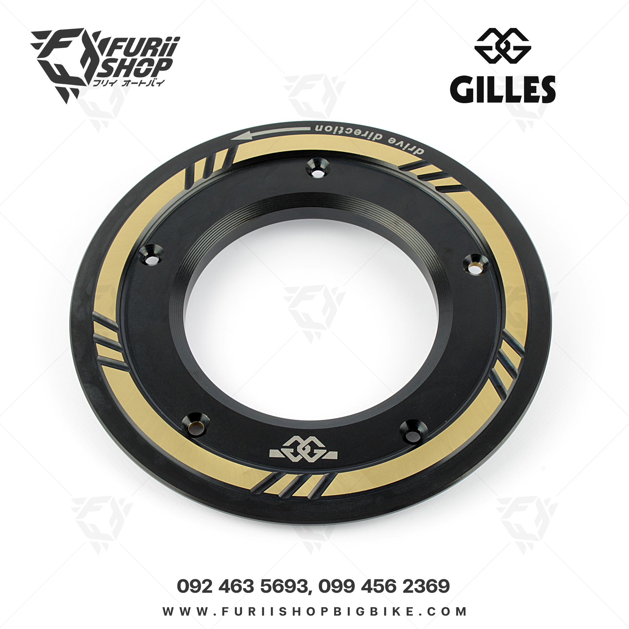 ครอบสายพานส่วนหลัง Gilles tooling Rear Belt Cover : for Yamaha TMAX530 SX/DX 2017-2019 & TMAX560 2020-2021