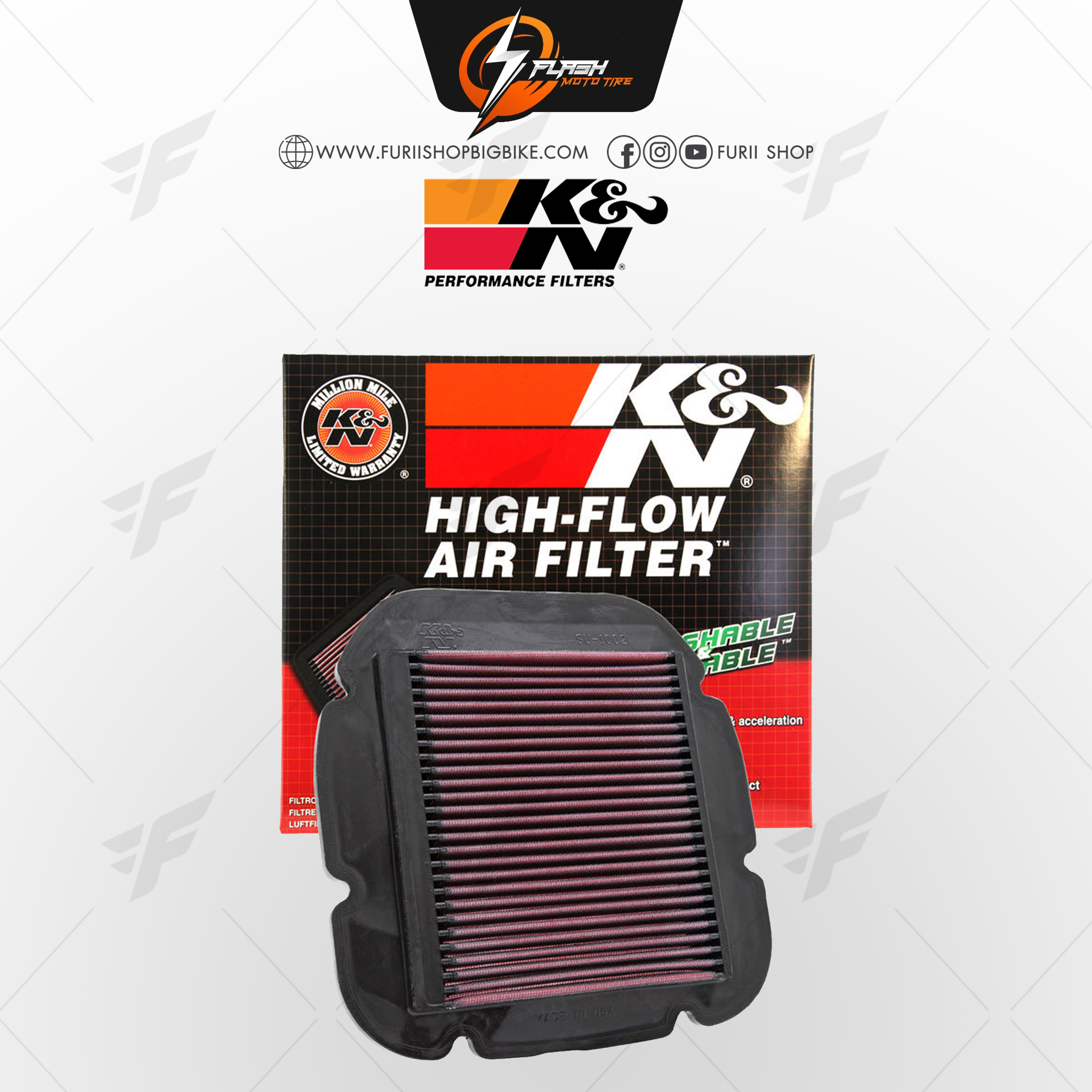 กรองอากาศ K&N สำหรับ SUZUKI
