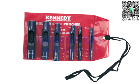 เหล็กตอกรู HOLLOW PUNCH SET 6-19mm (6-PCE) KENNEDY