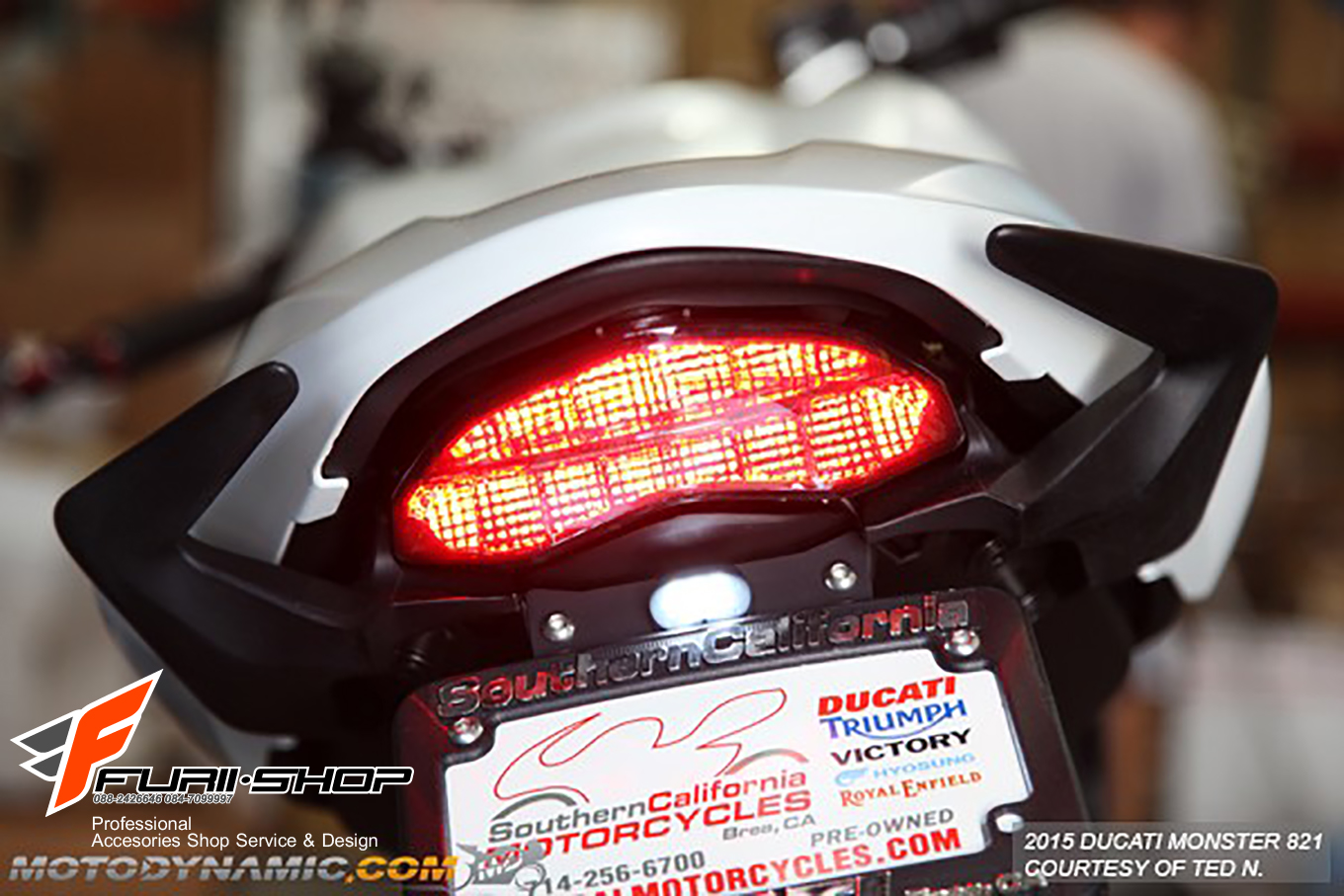 ไฟท้าย MD SMOKE FOR DUCATI MONSTER821