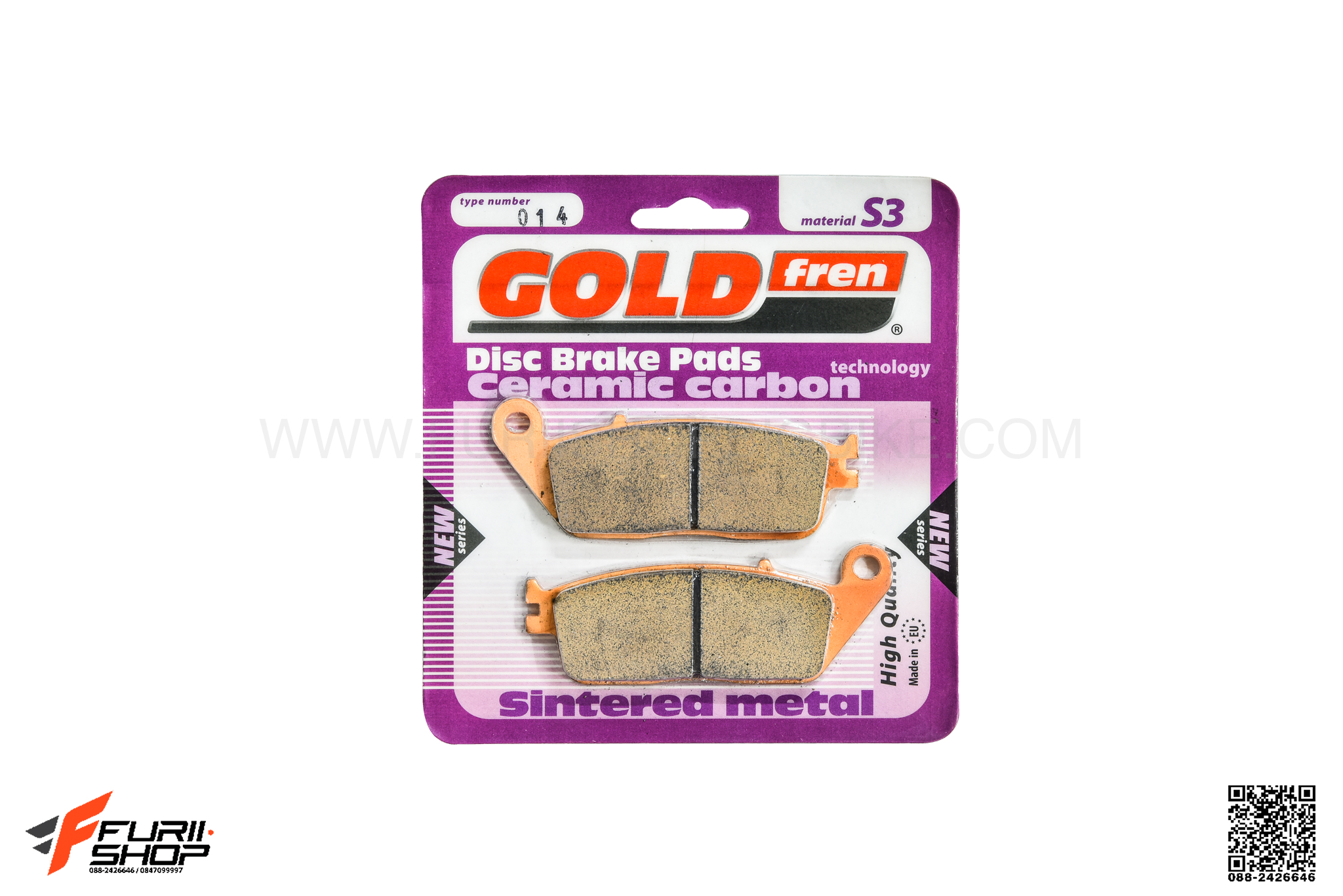 ผ้าเบรกหน้า GOLDFREN S3 FOR HONDA CTX 700 (2015)