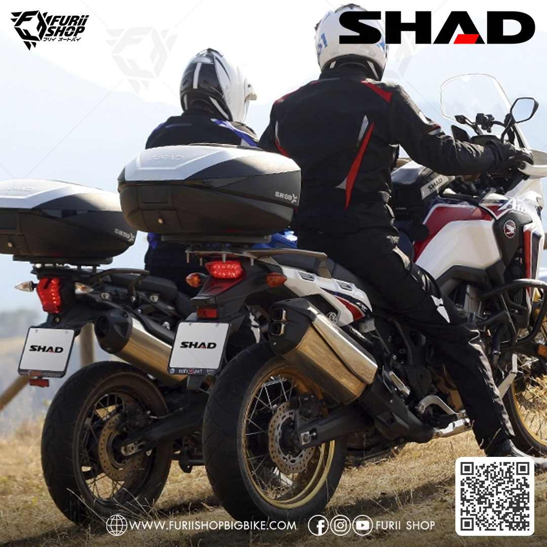 กล่องหลัง SHAD SH59X Aluminium ขนาด 59 ลิตร (สามารถขยายได้ 3 ระดับความจุ)