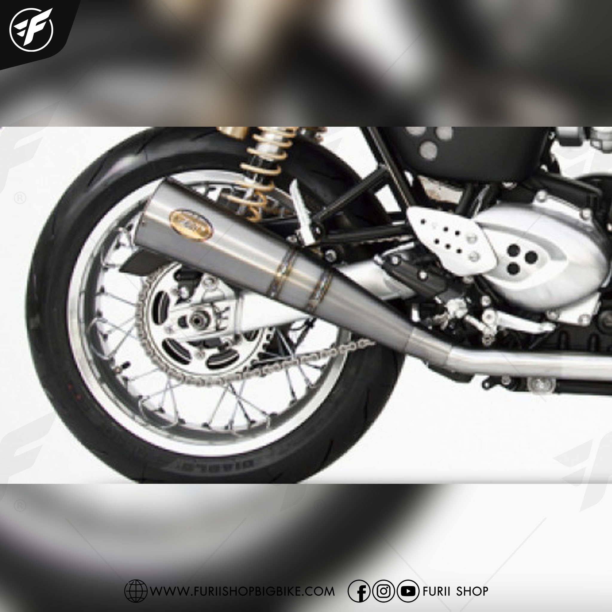 ท่อ ZARD SLIP ON TWIN ZUMA FOR Triumph Thruxton R