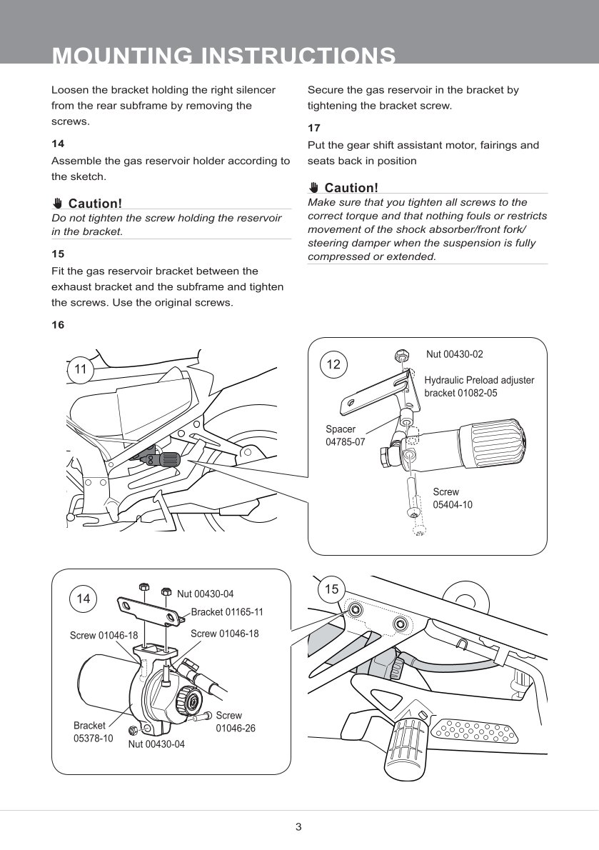 โช๊คหลังแต่ง Ohlins YA707 For Yamaha FJR 1300 ปี 2006-2012