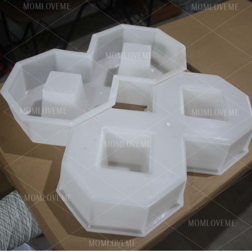 แม่พิมพ์บล็อคคอนกรีต ลาย8เหลี่ยม ขนาด 40x20x8 cm