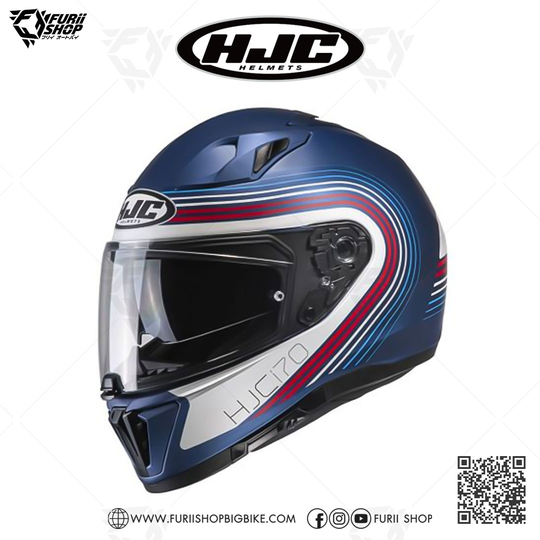 หมวกกันน็อคเต็มใบ(มีแว่นกันแดด) HJC I70 : SURF MC21SF