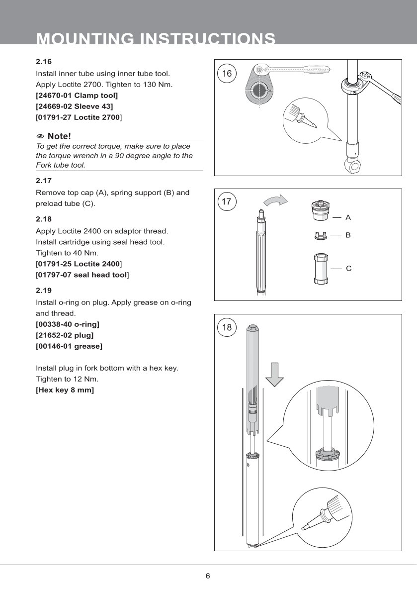 สปริงโช้คหน้า Ohlins FKS520 For Triumph Thruxton R 2016-2019