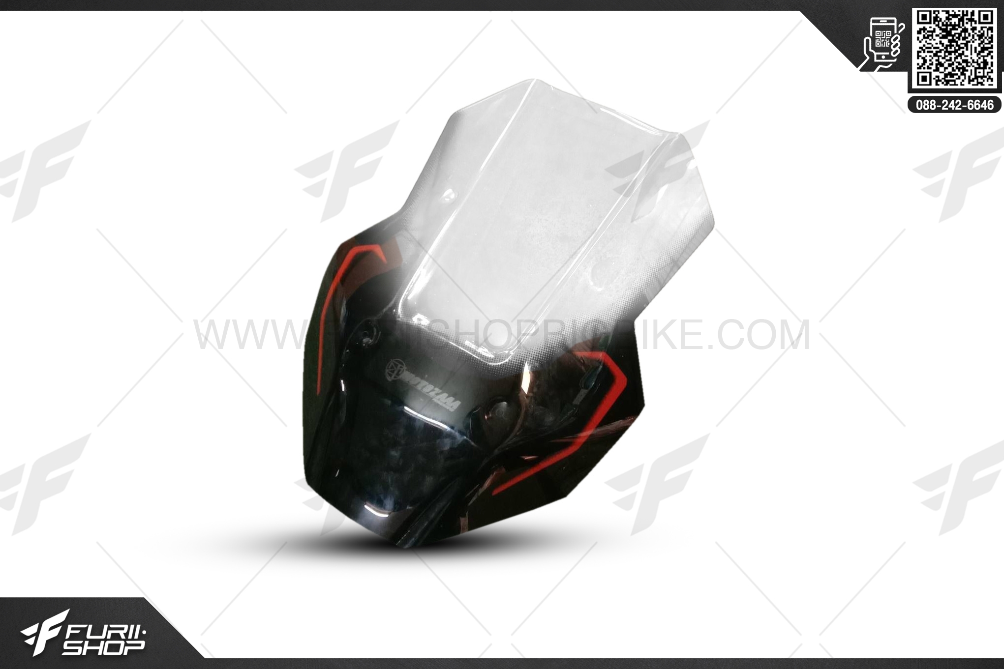 ชิวหน้า MOTOZAAA (ใส) FOR HONDA ADV150