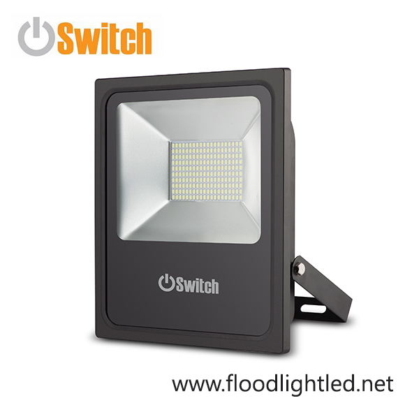 สปอร์ตไลท์ LED 100w รุ่น SMD ECO ยี่ห้อ Switch (แสงส้ม)