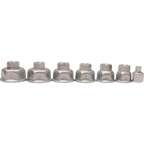 OIL FILTER CAP WRENCH SET 7-PCE