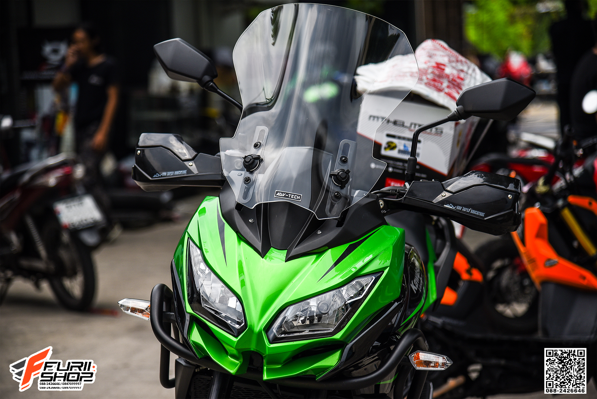 ชิวหน้า ADV-TECH ใส FOR KAWASAKI VERSYS650