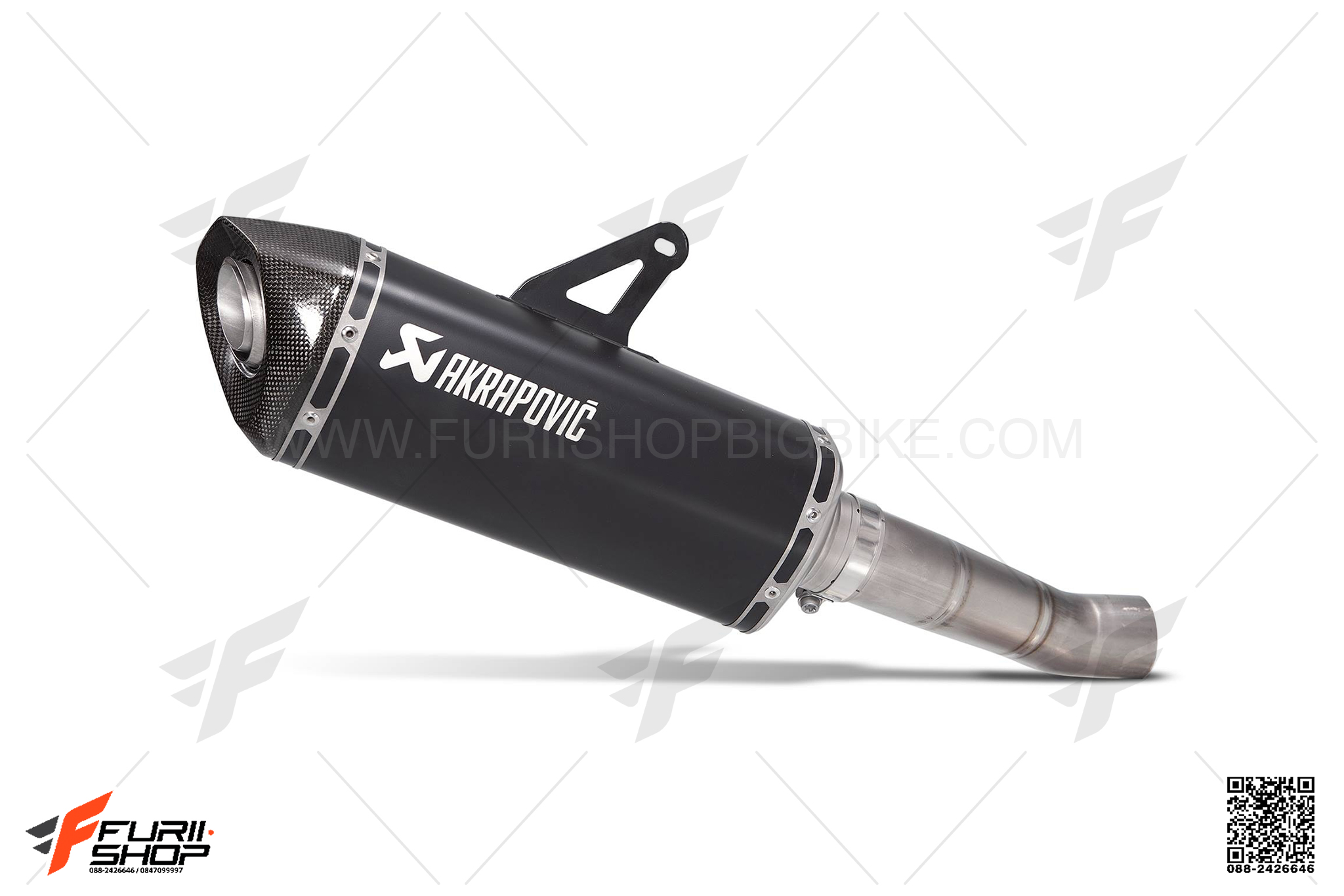 ท่อมอเตอร์ไซค์ AKRAPOVIC BLACK-CARBON SLIP-ON FOR DUCATI MONSTER821 2018 ท่อแต่ง ท่อสูตร ท่อบิ๊กไบค์ ท่อBigbike ท่อไอเสีย