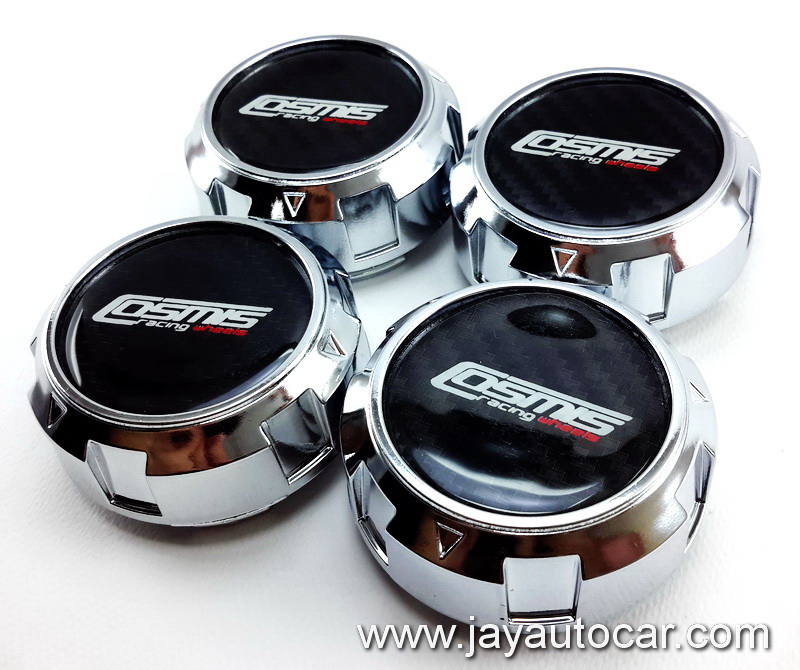 ฝาล้อรถยนต์ แม็กแต่ง สำหรับ ล้อแม็ก COSMIS RACING WHEELS สีเงิน ขนาด 62 มิล 1ชุด 4ชิ้น สวยมาก