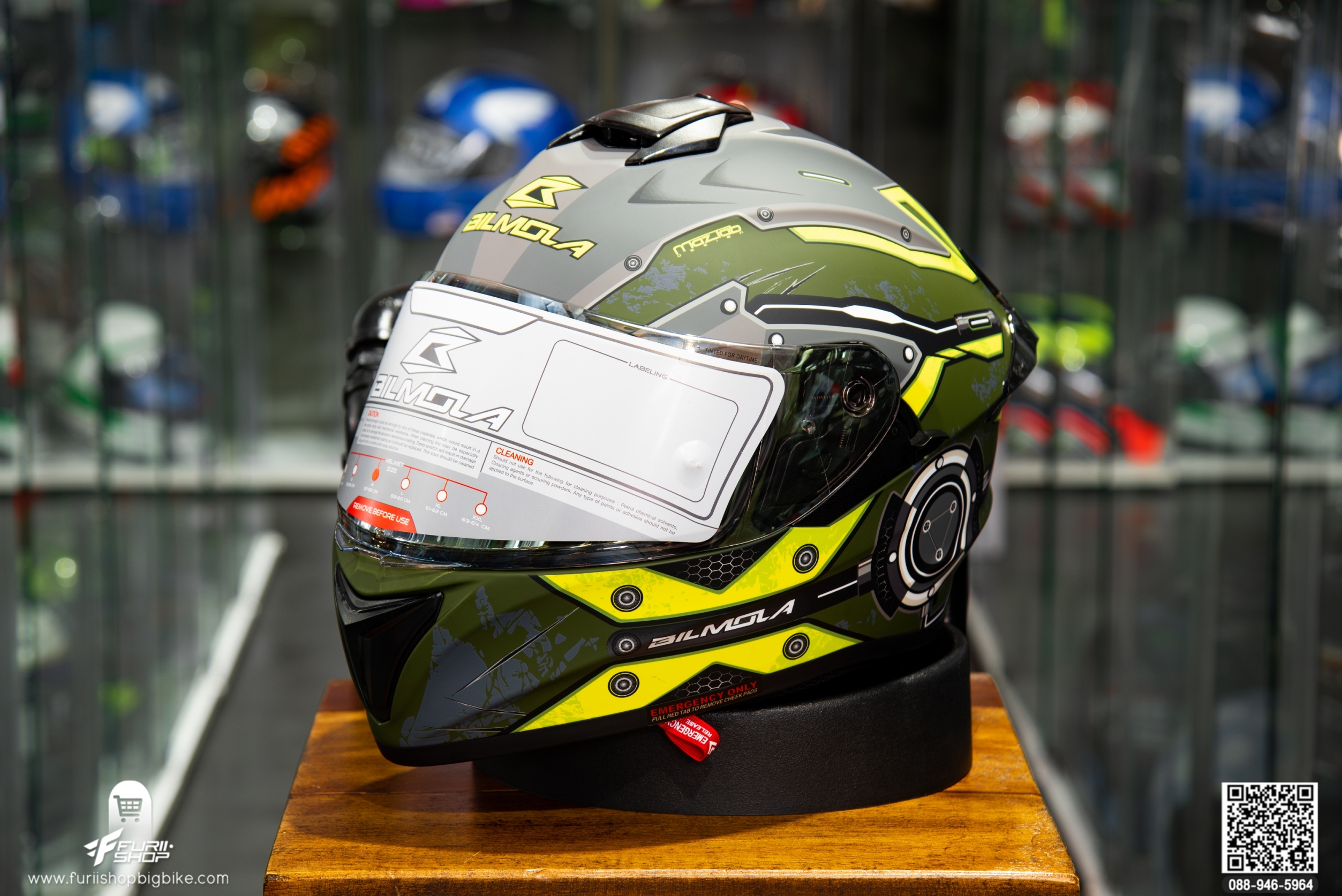 หมวกกันน็อค BILMOLA NEX 2020 Iron Green