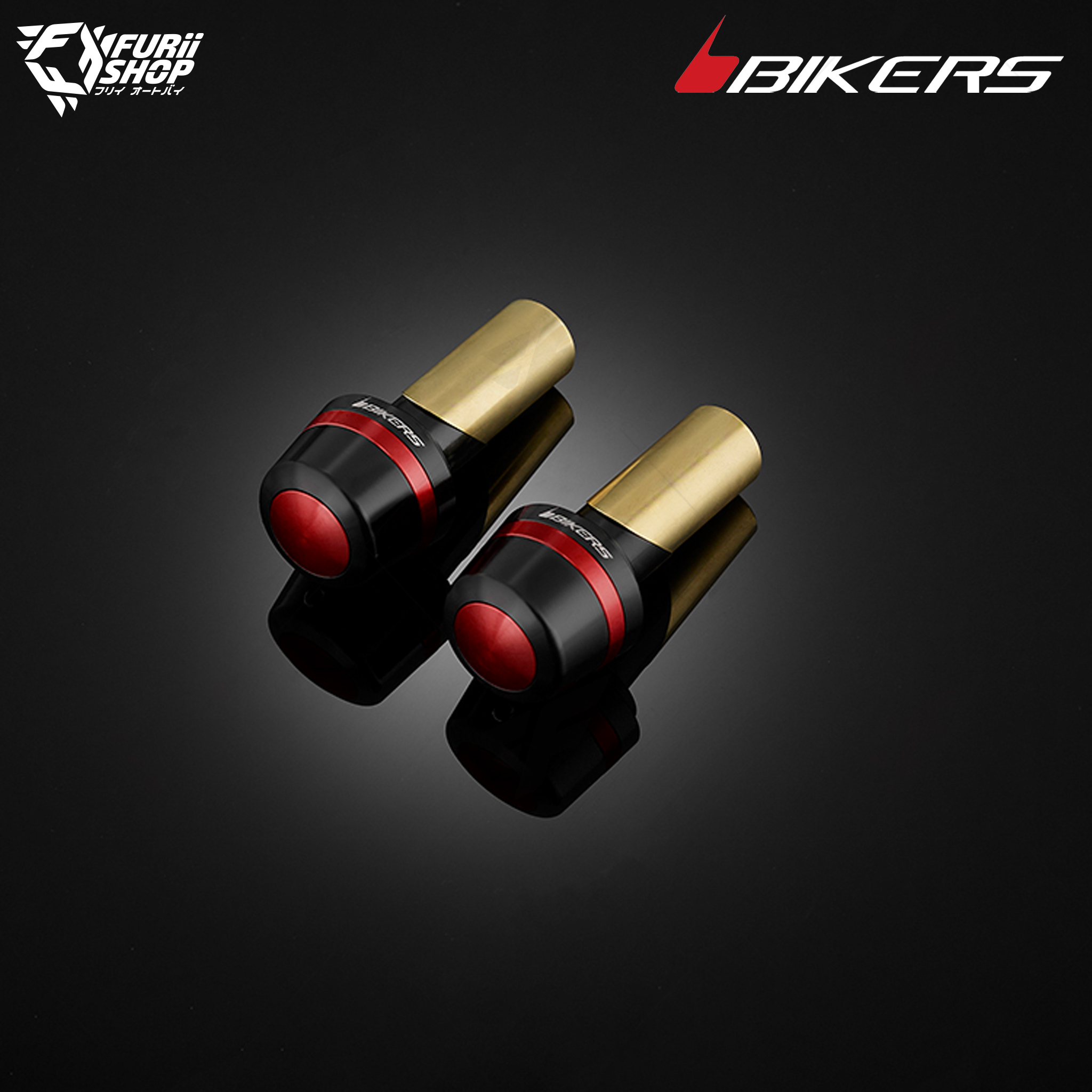 ปลายแฮนด์พร้อมตัวถ่วงน้ำหนัก สำหรับแฮนด์เดิมติดรถ Bikers Handle Bar Caps (used with standard Handle Bar) : for Lambretta X300