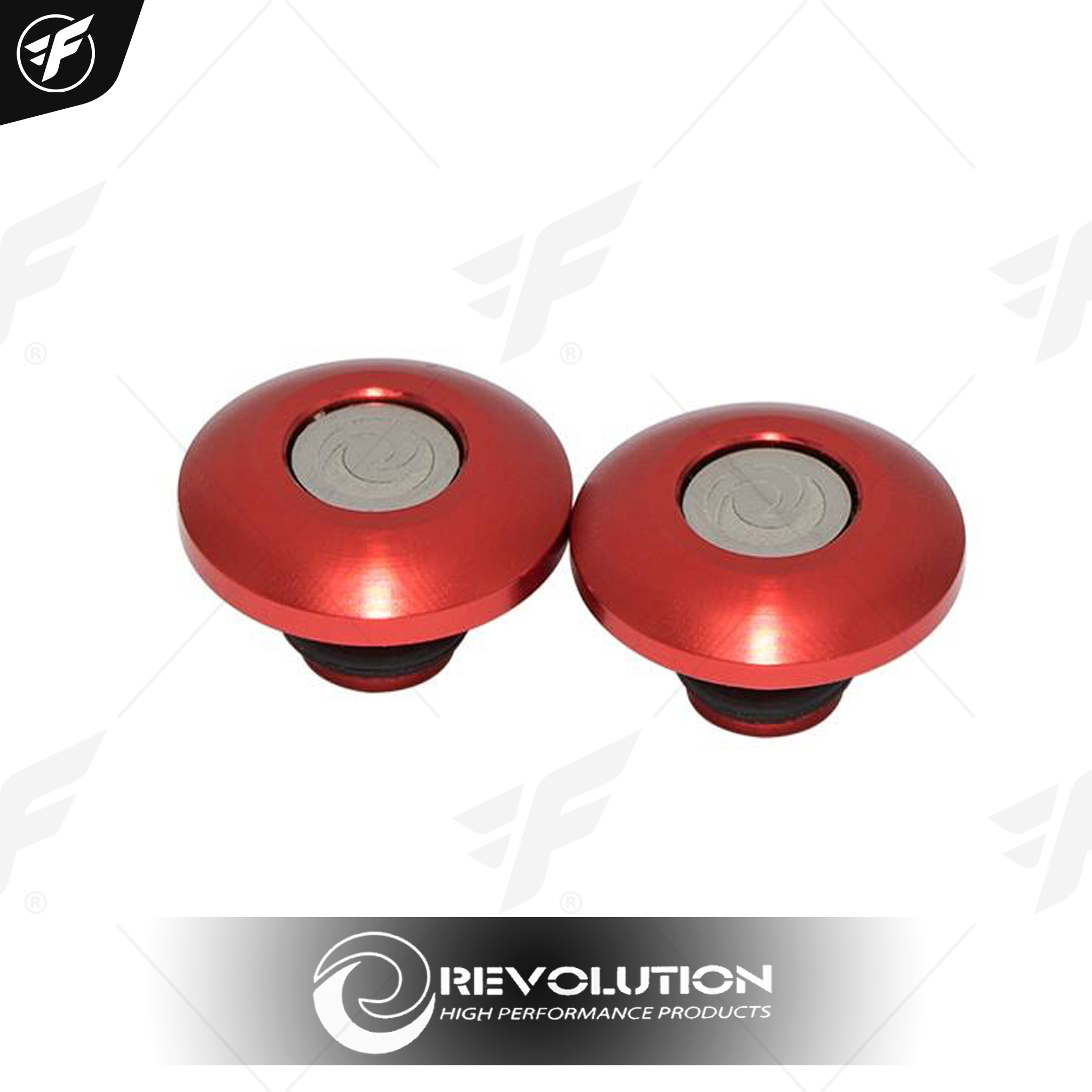 น็อตปิดรูกระจก REVOLUTION V2 ใช้ทุกรุ่น (โอริง 10 mm) แดง