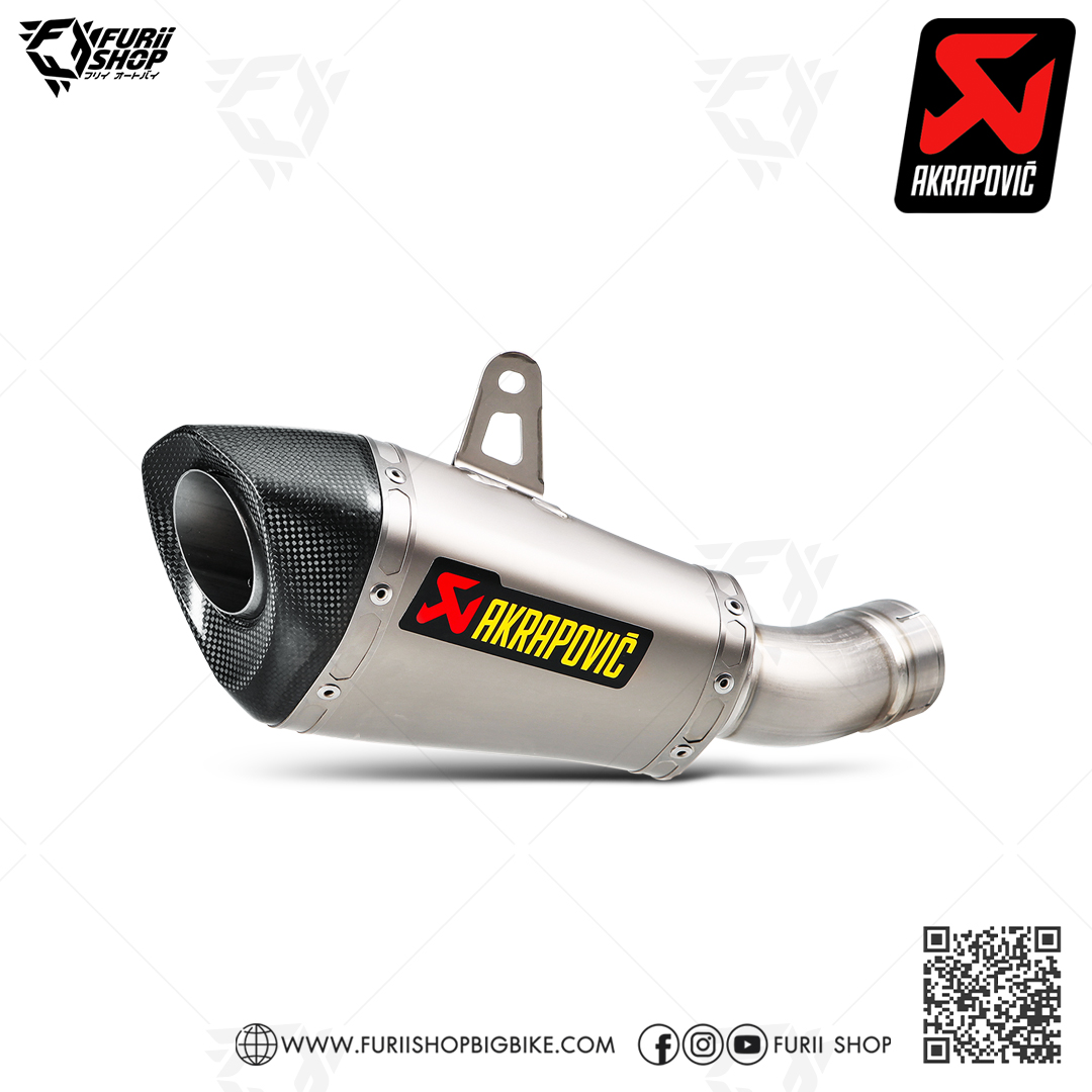 ท่อแต่ง Akrapovic Slip on Shorty (No Carbon With Cat) : for Kawasaki Zx10RR 2021-2022 All new !!