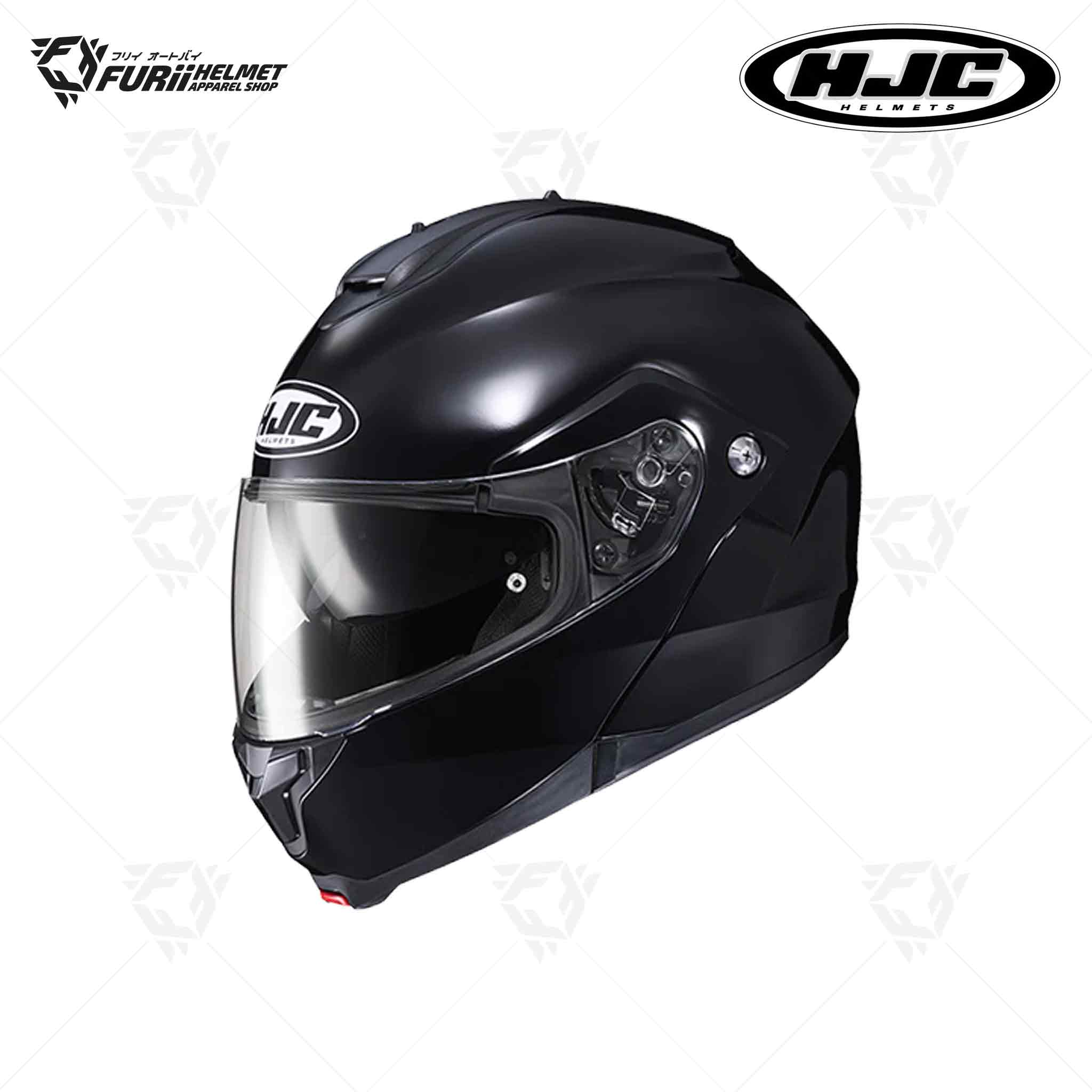 หมวกกันน็อค HJC C91N Modular & Flip-Up METAL BLACK สีดำ ผิวเงา (มี มอก.)