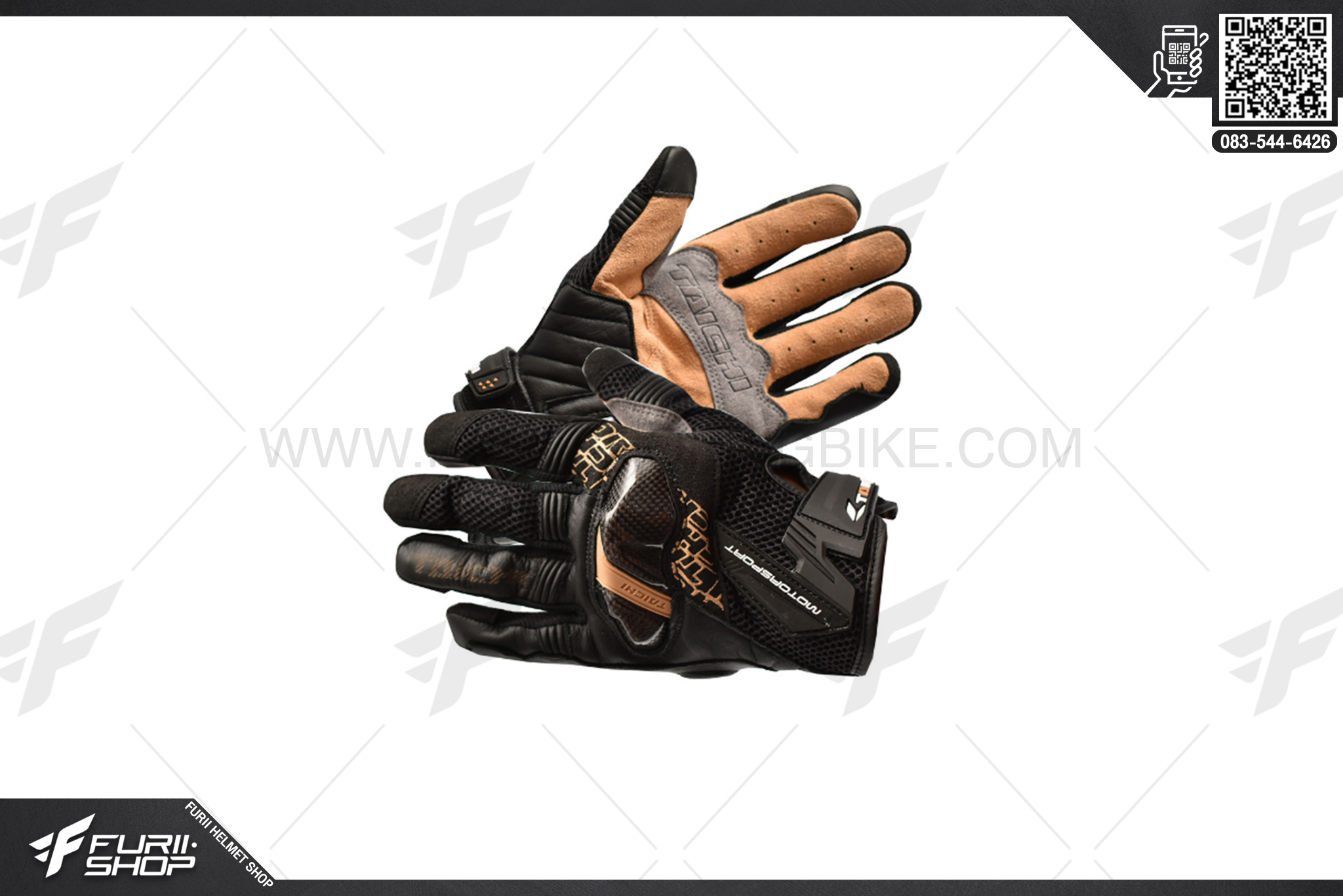 ถุงมือ Taichi RST 448 Black/Gold