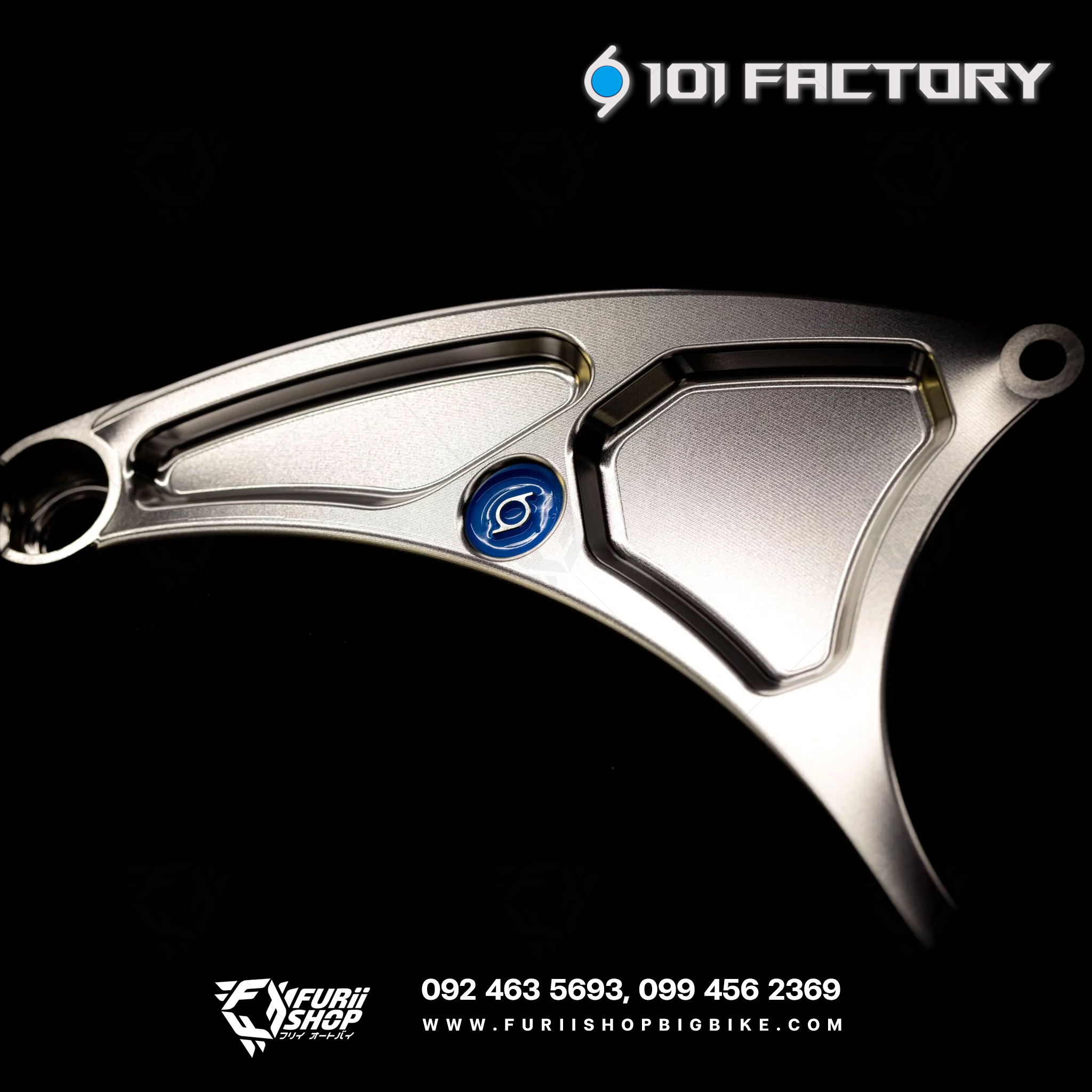 1O1 Factory - Race Arm-SP For Vespa (Sprint/Primavera stabler swing arm)