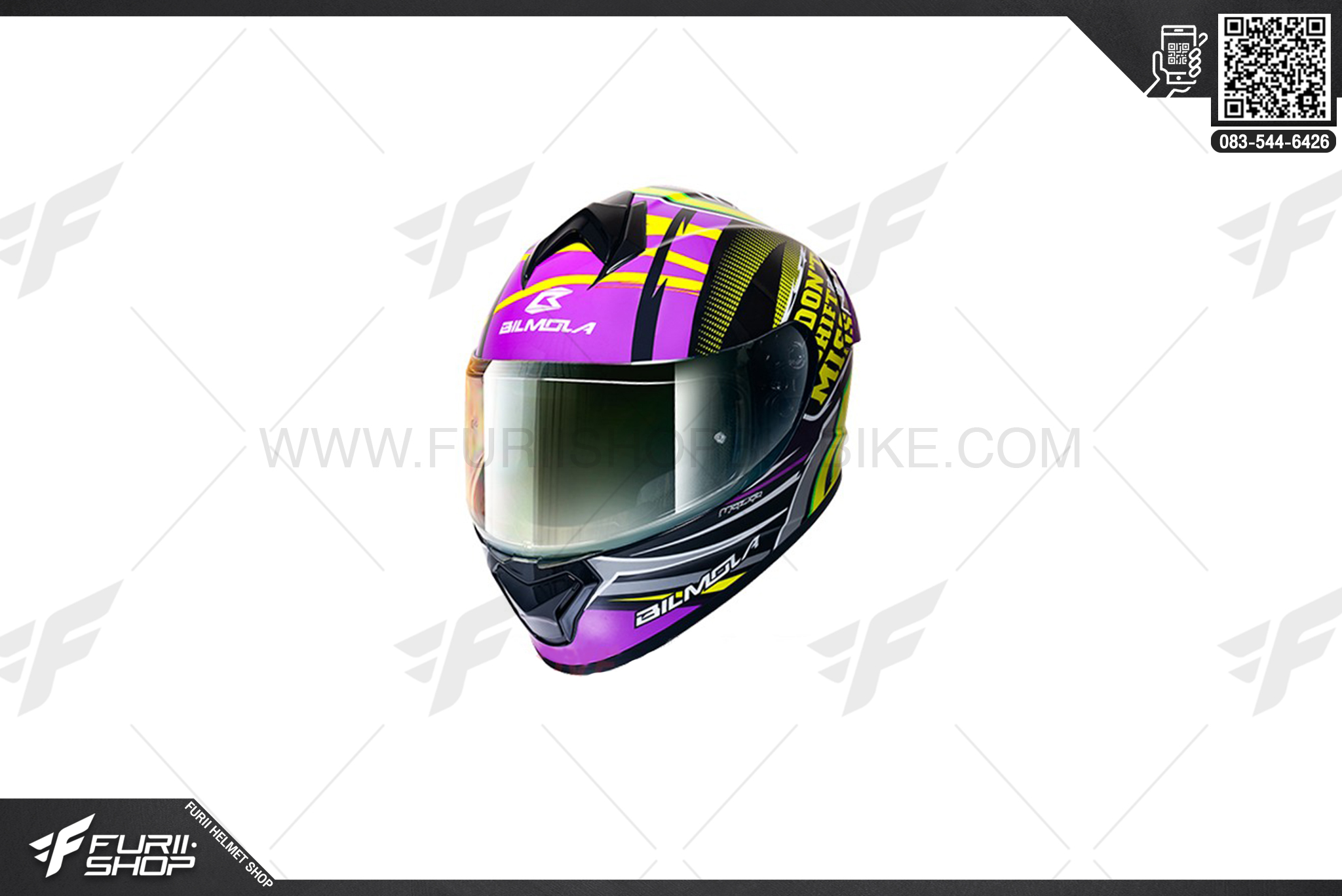 หมวกกันน็อค BILMOLA RAPID S DON'T SHIFT MISS GREEN VIOLET