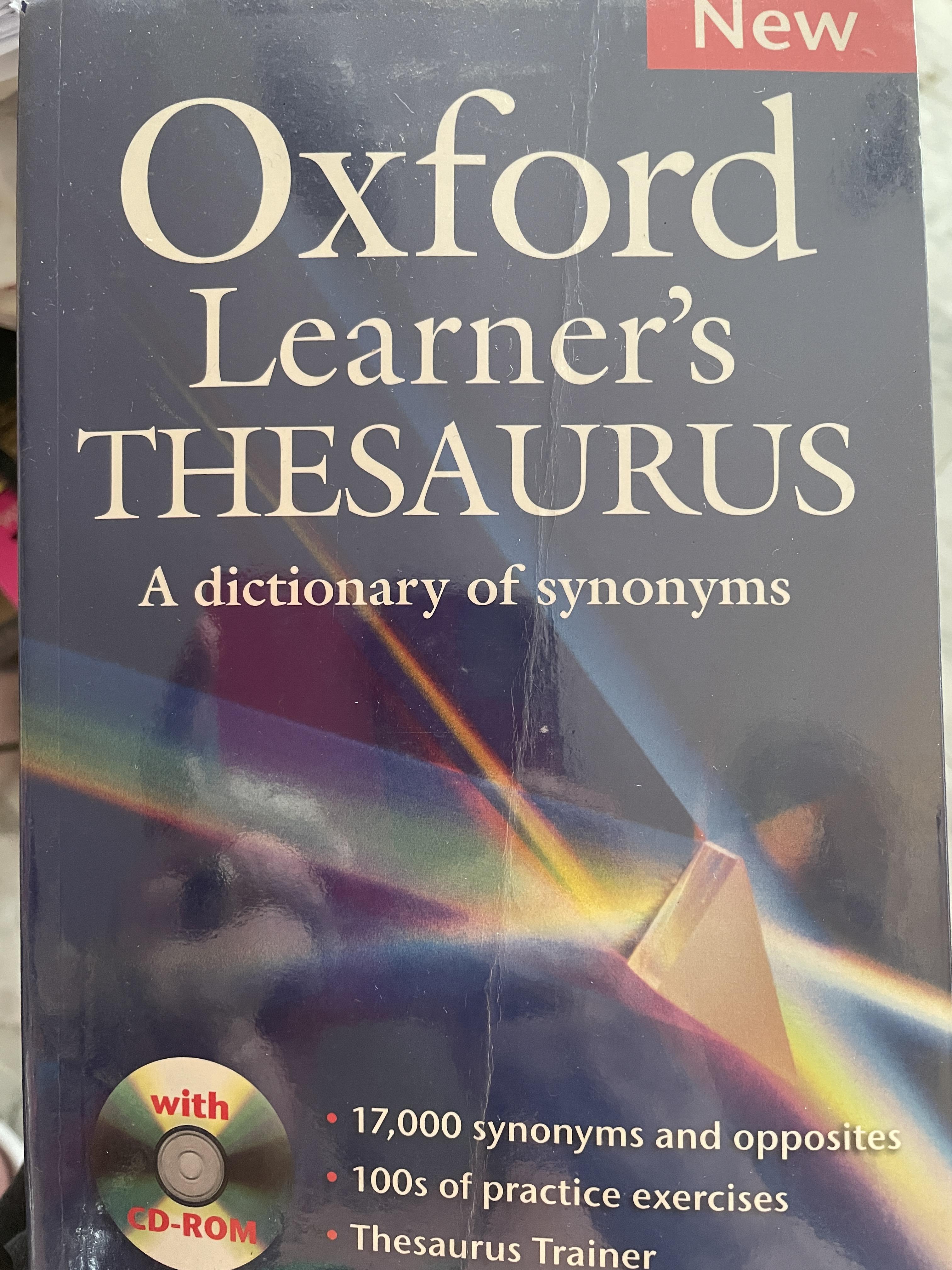 Oxford Learner’s THESAURUS. A DICTIONARY of Synonyms แถม DVD จำนวน 1 แผ่น 4,500 กรัม