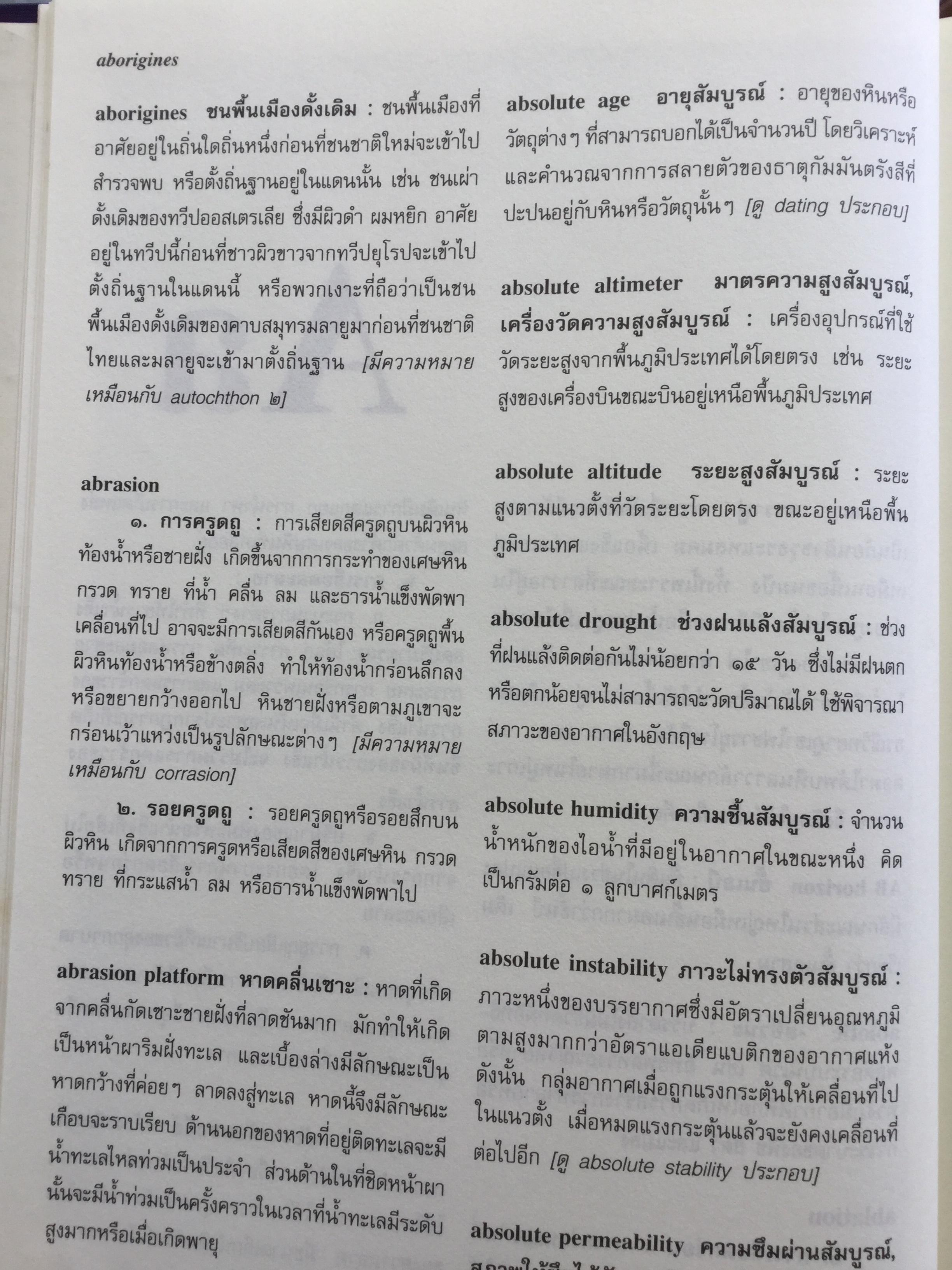 พจนานุกรม ศัพท์ภูมิศาสตร์. ฉบับราชบัณฑิตยสถาน. พิมพ์ครั้งที่ 4 (แก้ไขเพิ่มเติม) 9,500 กรัม