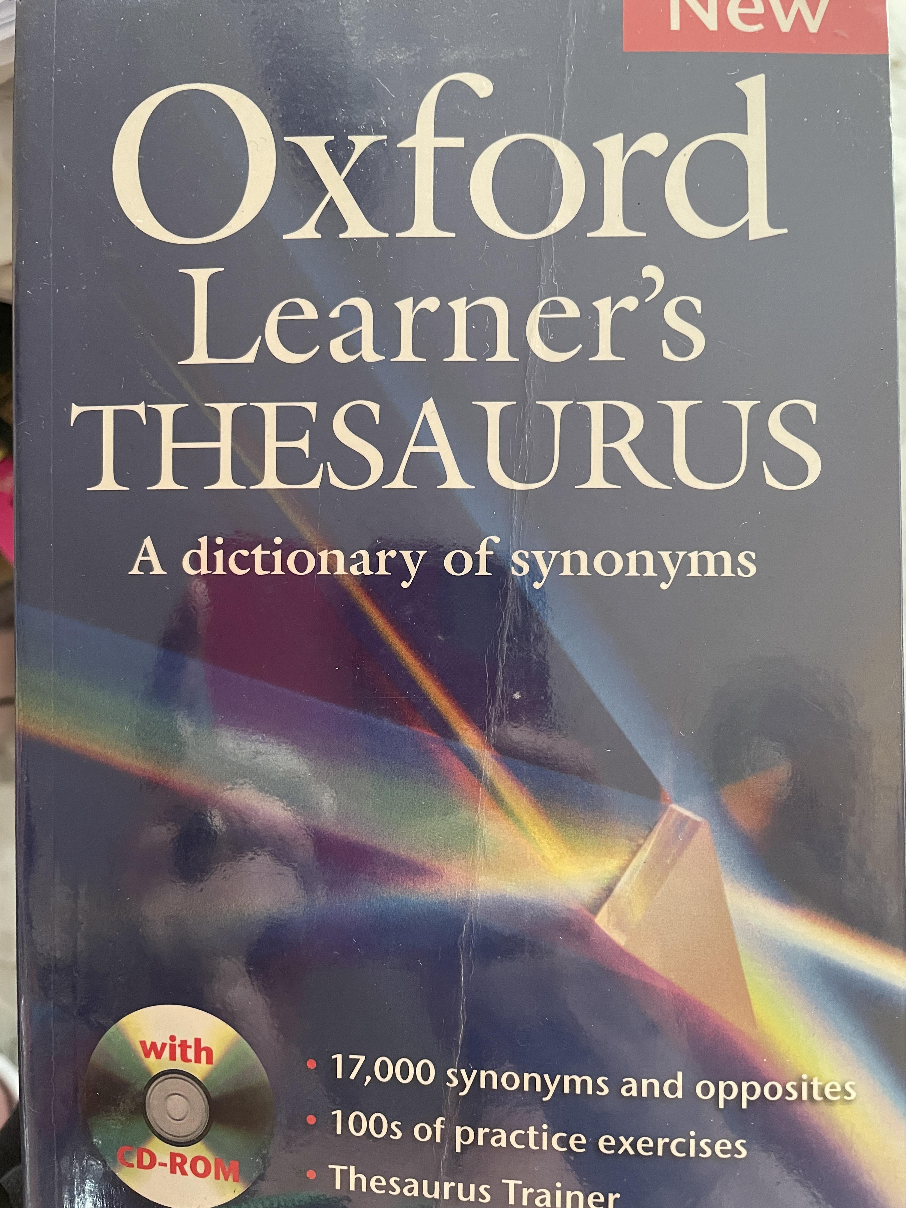 Oxford Learner’s THESAURUS. A DICTIONARY of Synonyms แถม DVD จำนวน 1 แผ่น 4,500 กรัม