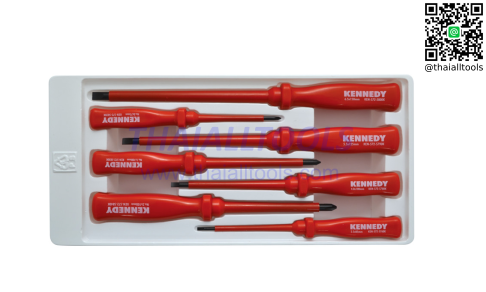 ชุดไขควง กันไฟ INSULATED VDE SCREWDRIVER SET 7-PCE KENNEDY